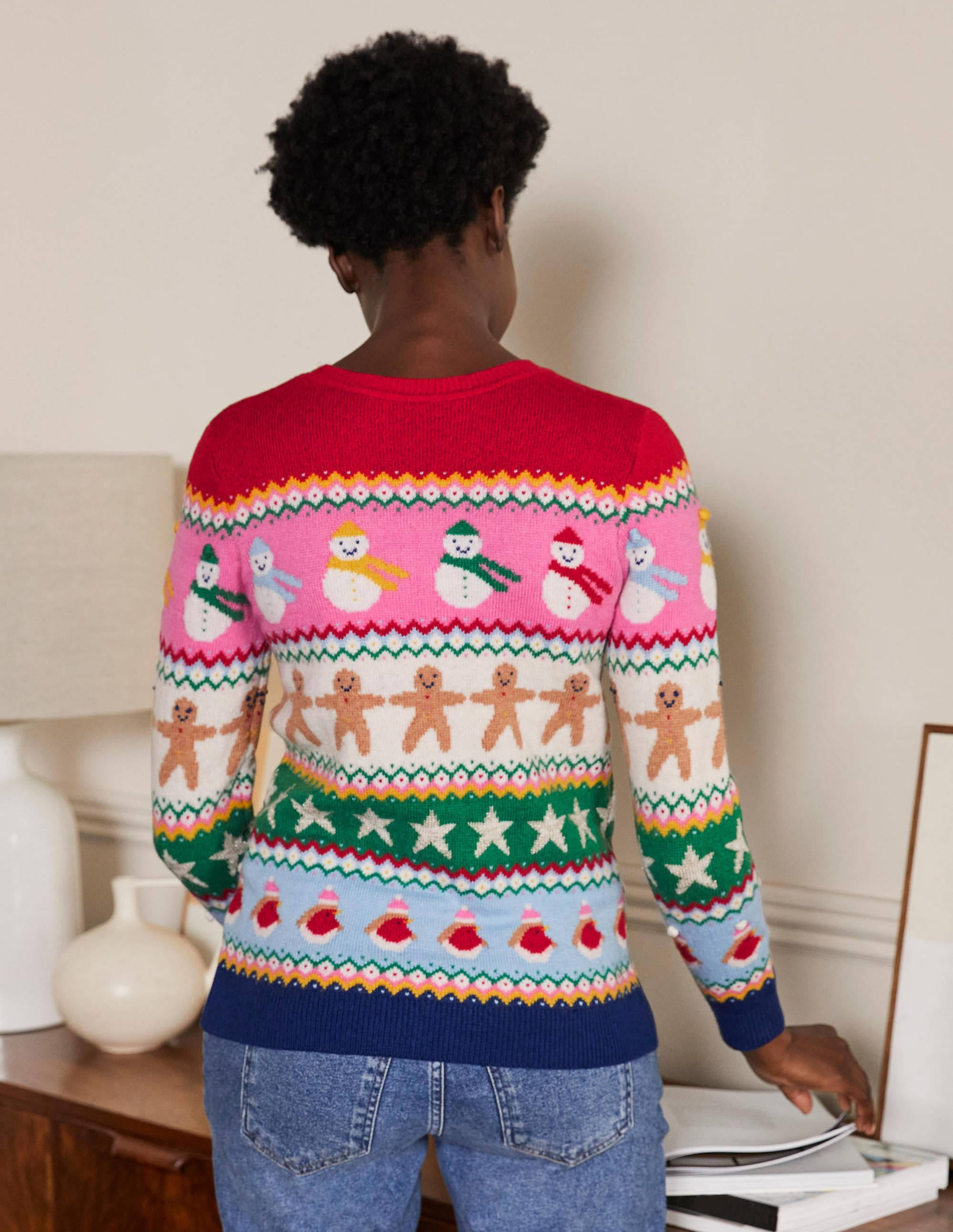 Weihnachtlicher Pullover-Festliches Fair-Isle-Muster - Image 3