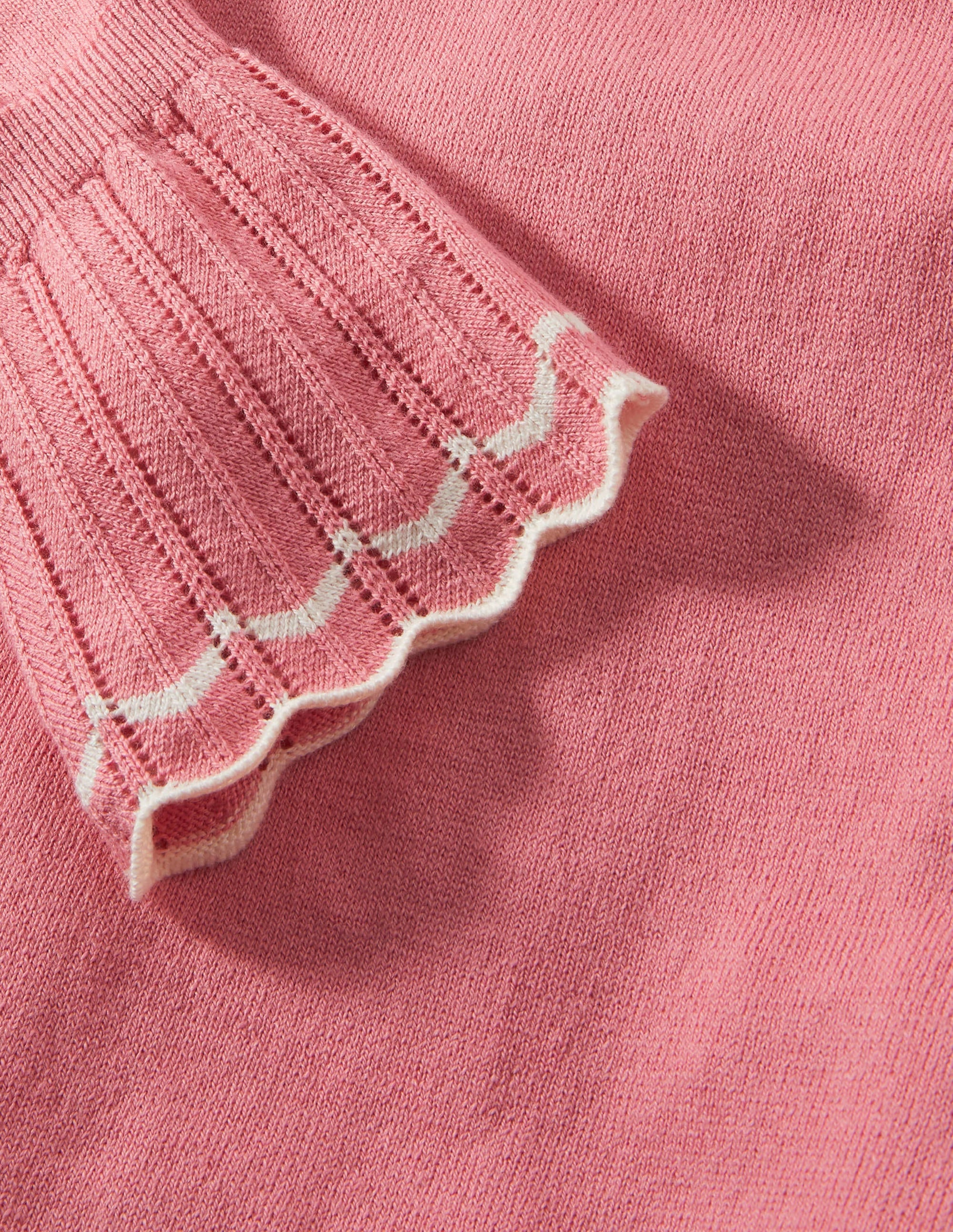 Aimee Pointelle Jumper-Formica Pink - Image 5