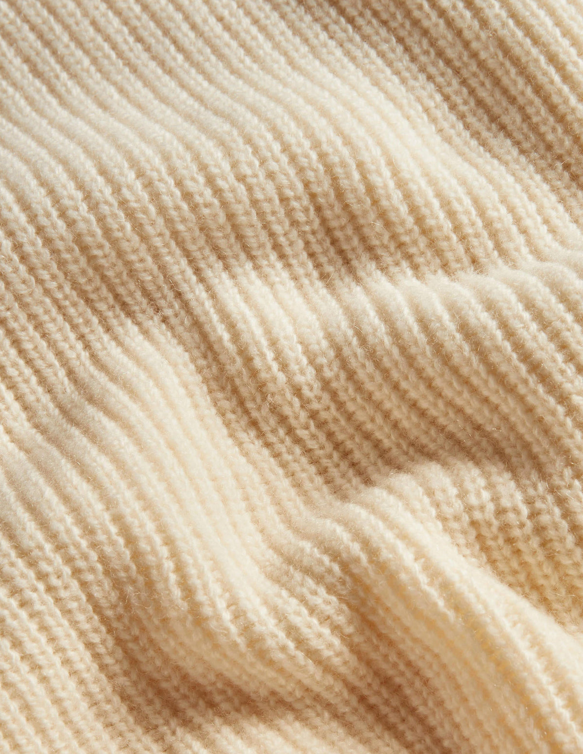 Lockerer ärmelloser Pullover mit Rippstrick-Naturweiß-6
