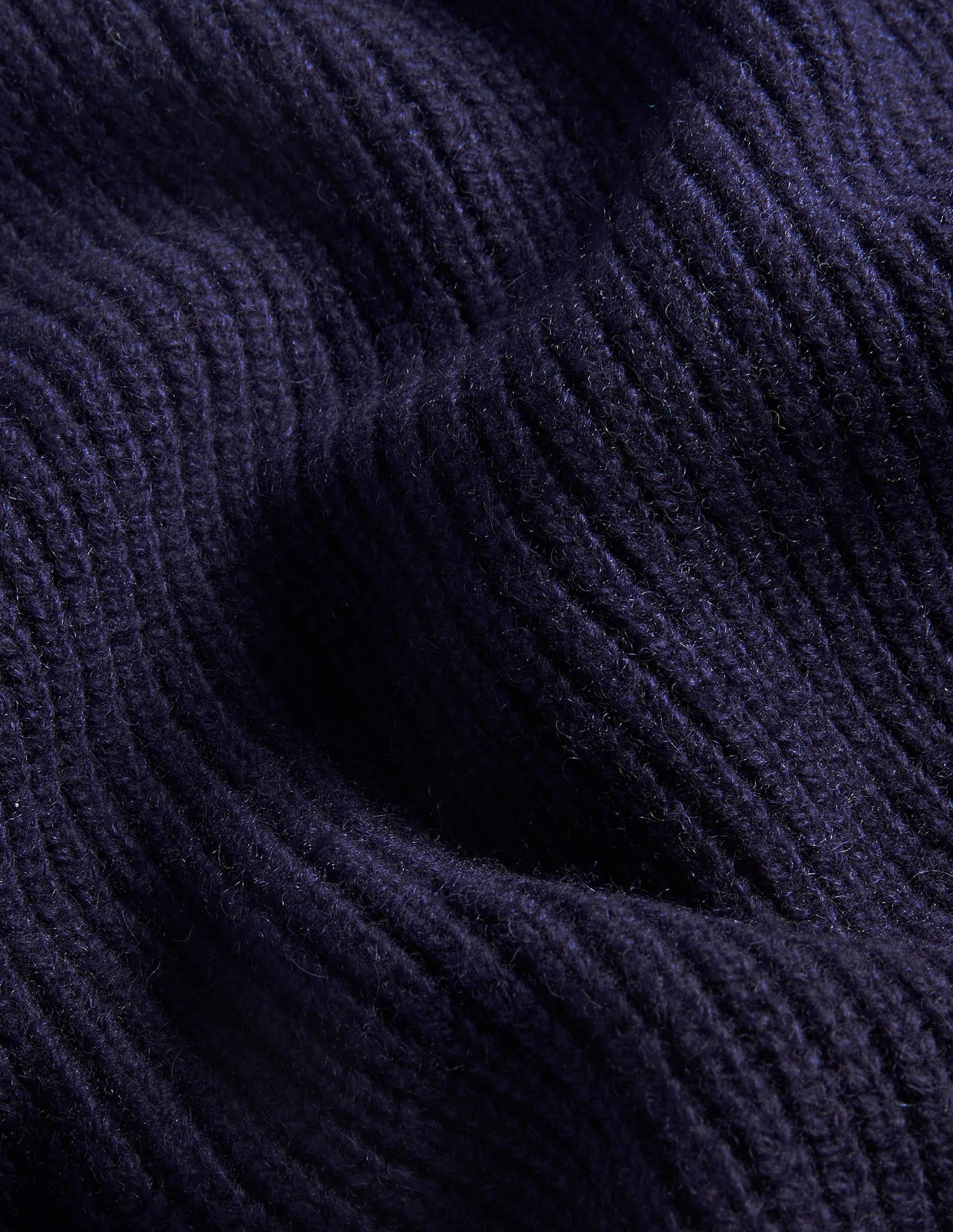 Lockerer ärmelloser Pullover mit Rippstrick-Marineblau-7