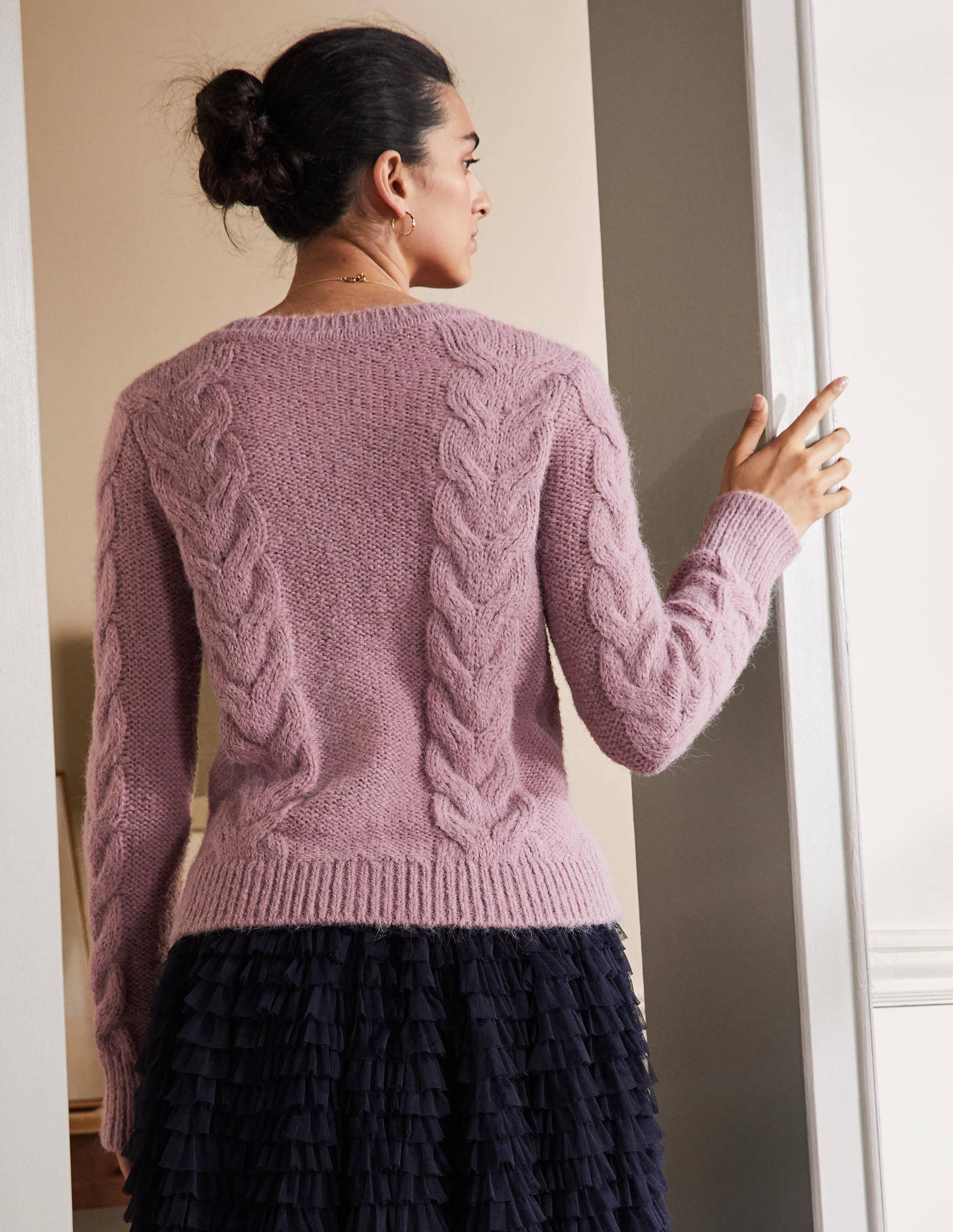Claire Cardigan-Violett/Opalgrün - Image 3
