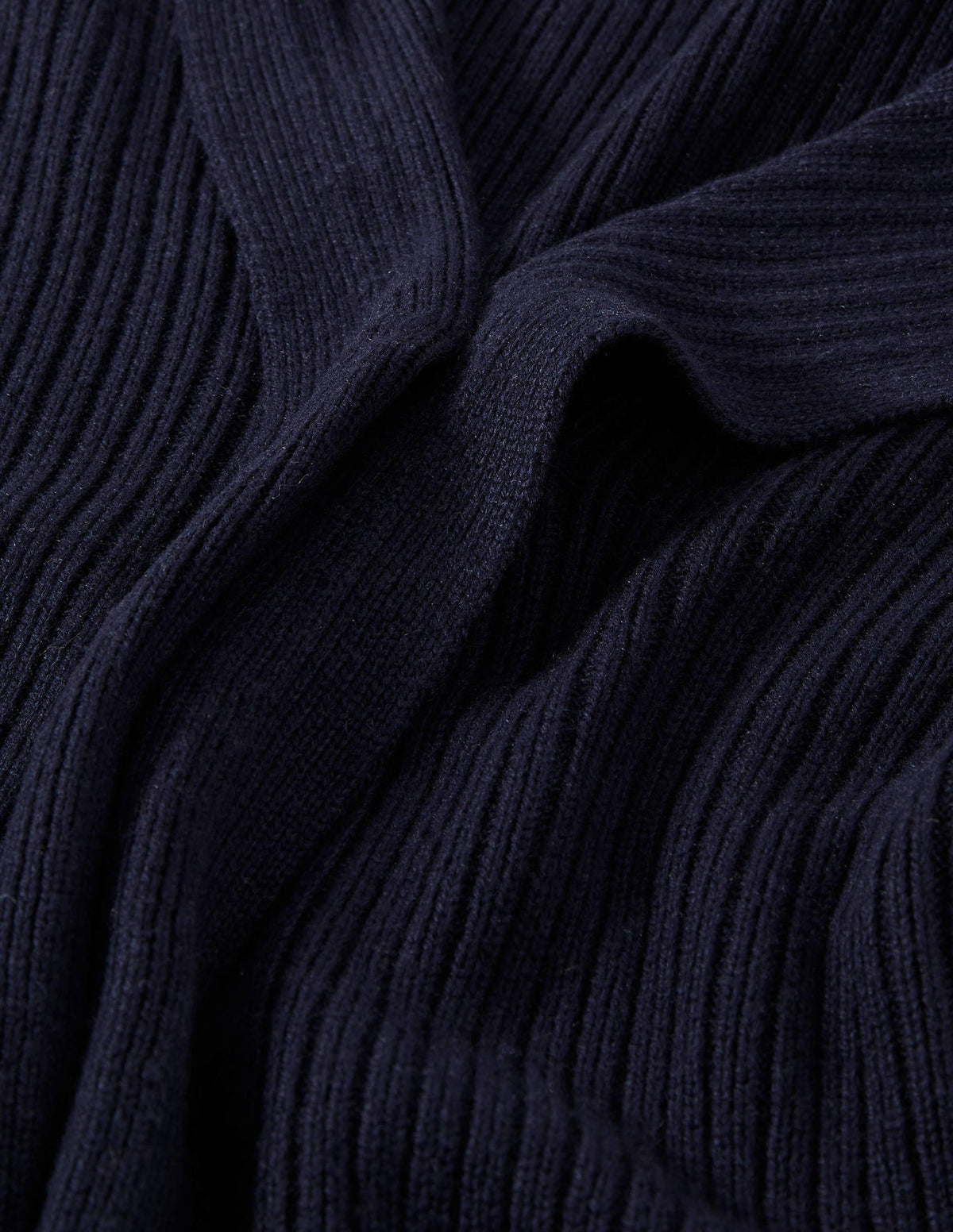 Lockerer Cardigan mit Kapuze-Marineblau-5