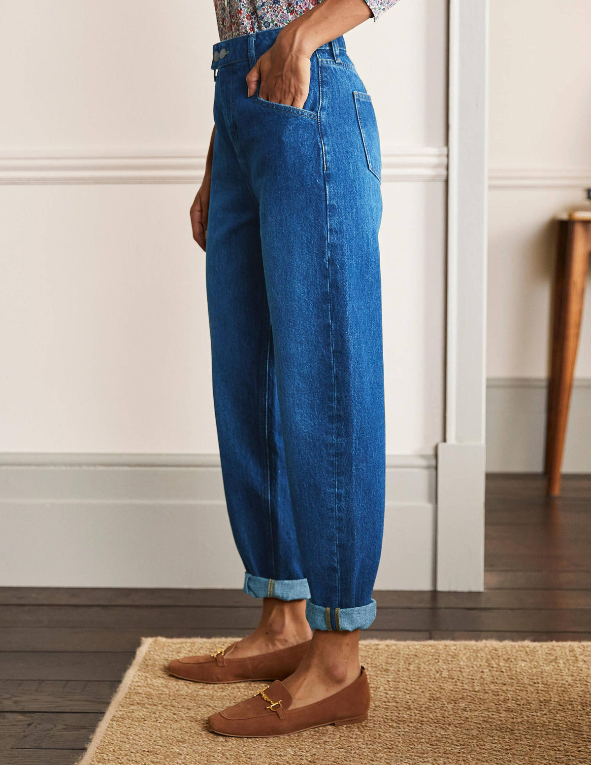 Balloon Leg Jeans-Dark Vintage - Image 2