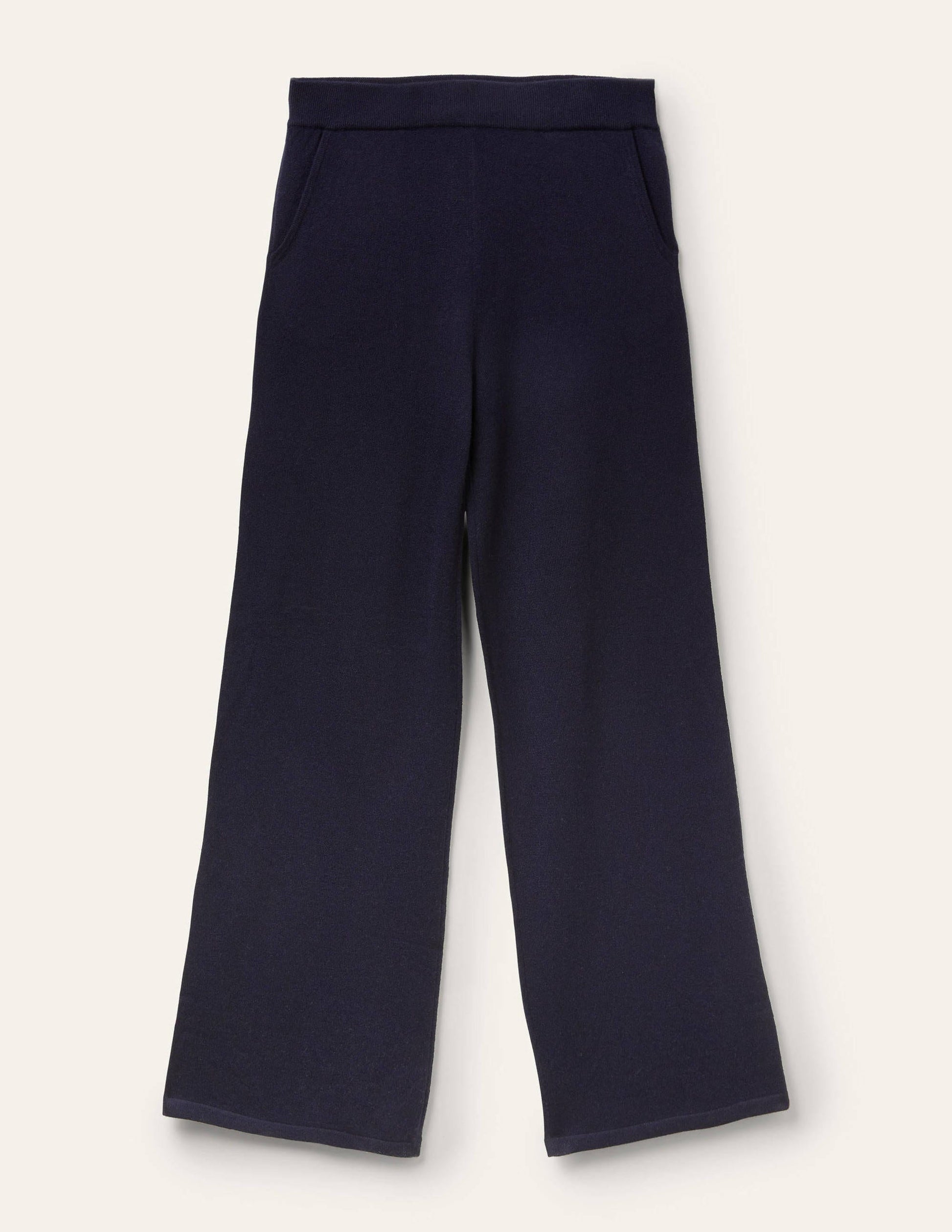 Gemütliche Strick-Jogginghose aus Kaschmir-Marineblau-6