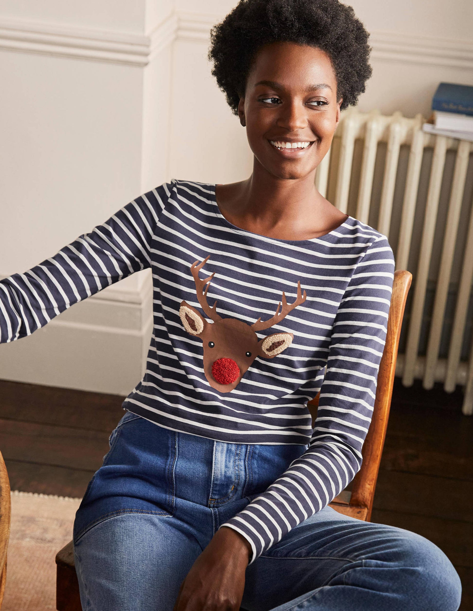 Statement Breton-Navy/ Ivory Reindeer Placement-4