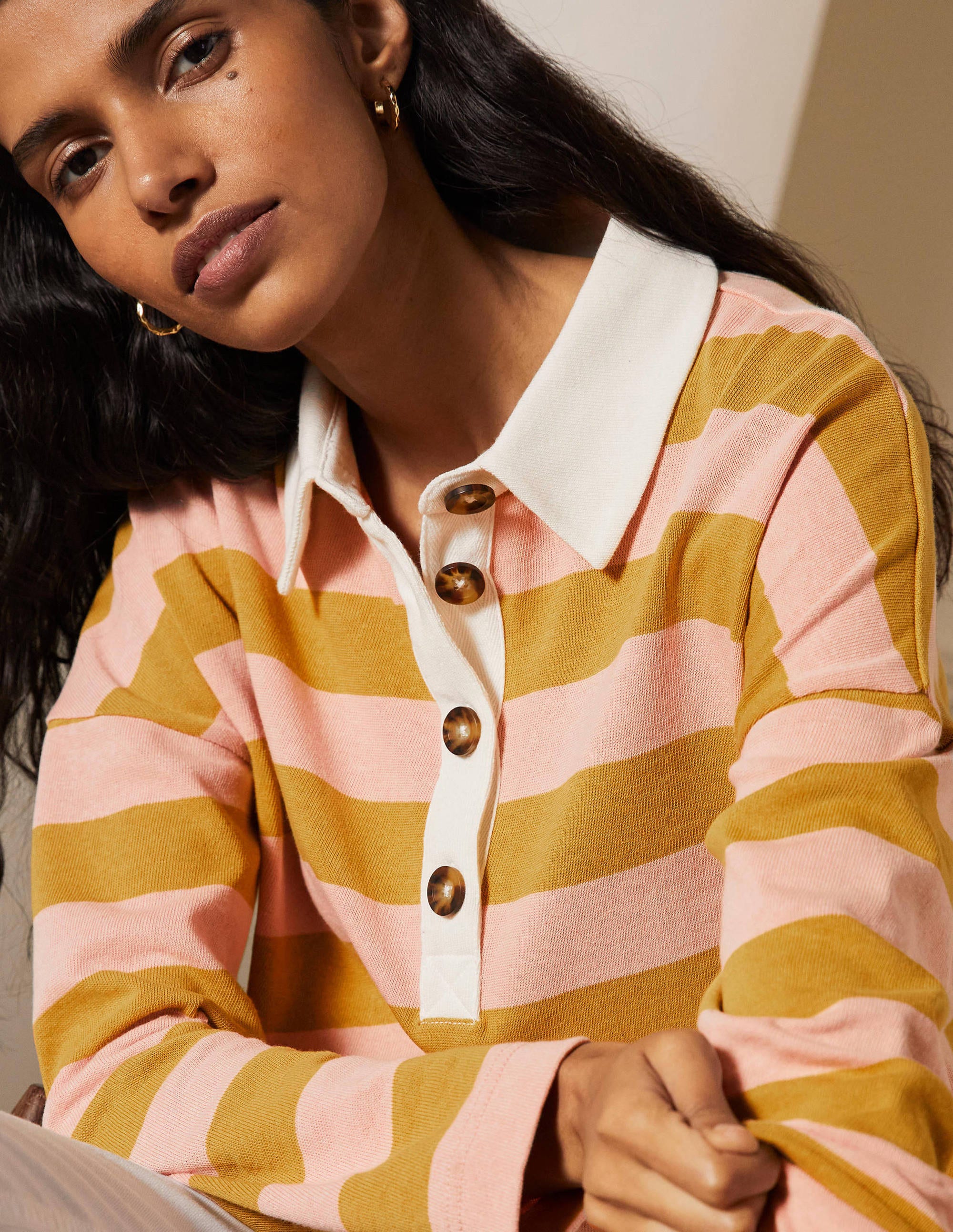 Phillipa Rugby Top-Milkshake/ Gold Rush - Image 1