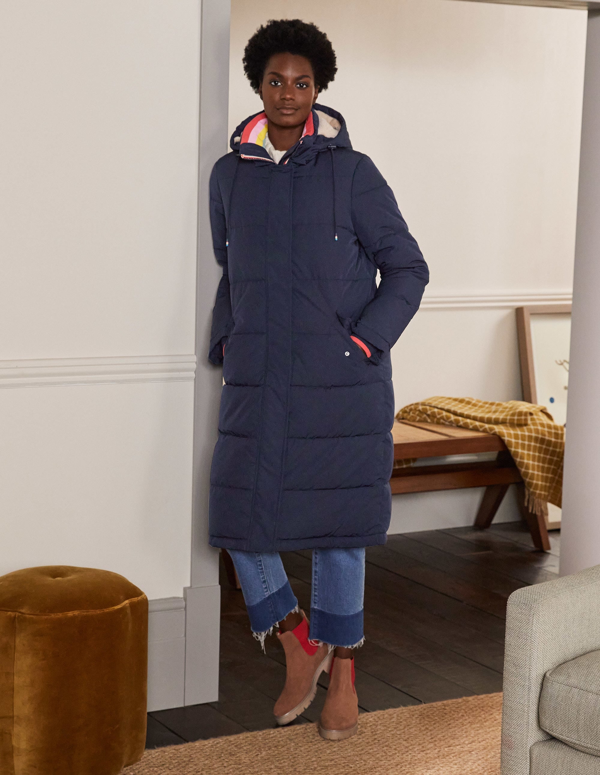 Skye Steppmantel-Marineblau - Image 4