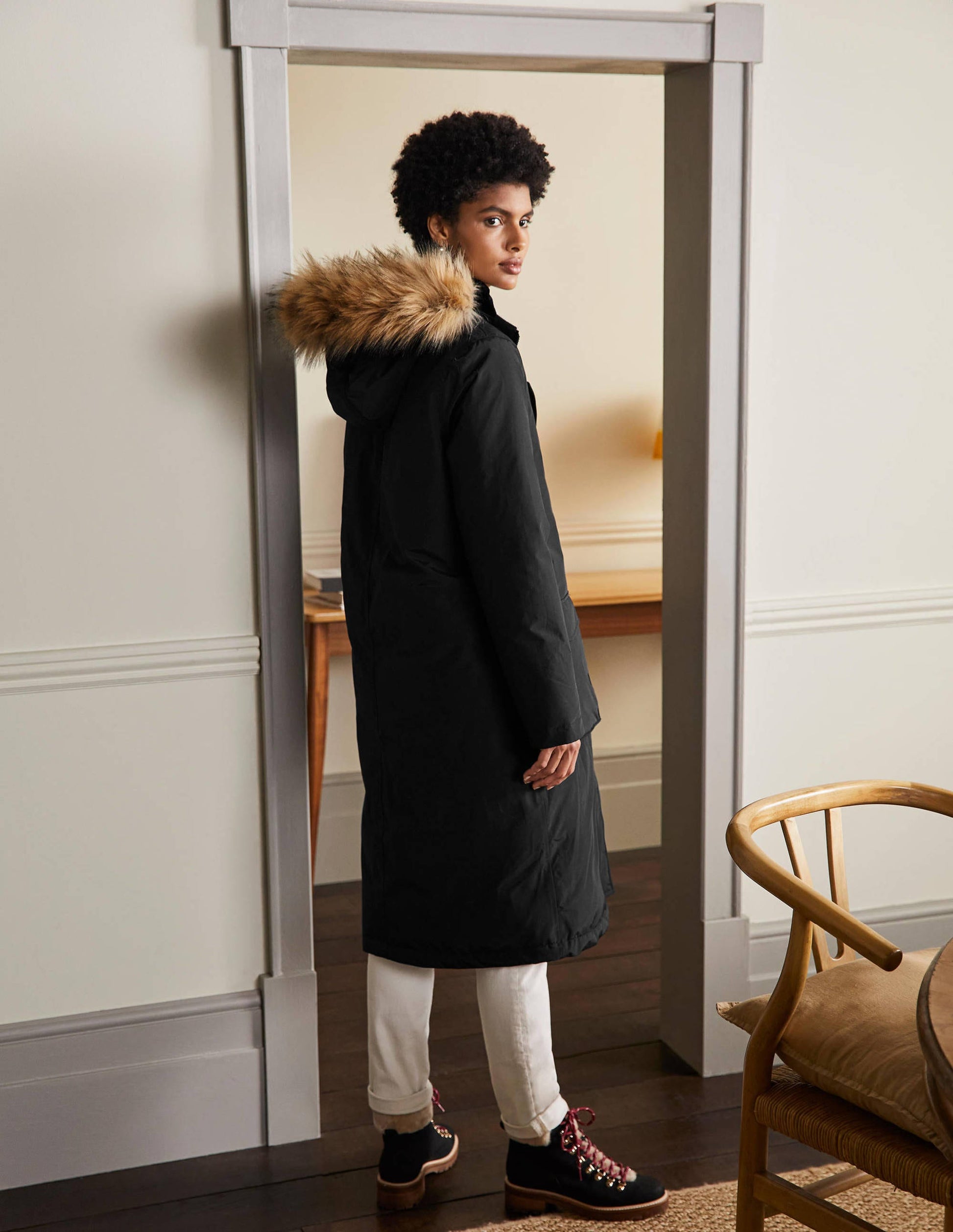 Orkney Wattierter Parka-Schwarz-2