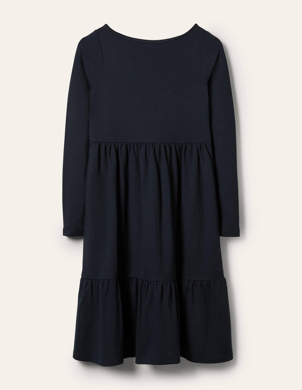 Tiered Ponte Dress-Navy - Image 5