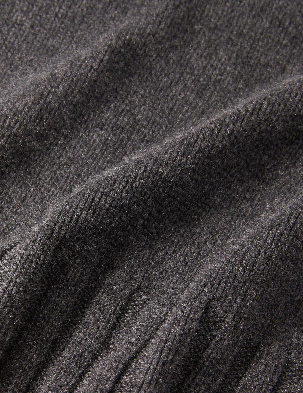 Chunky Cashmere Jumper-Charcoal Melange-5