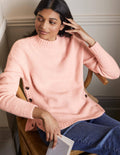 Fluffy Side Button Jumper-Milkshake