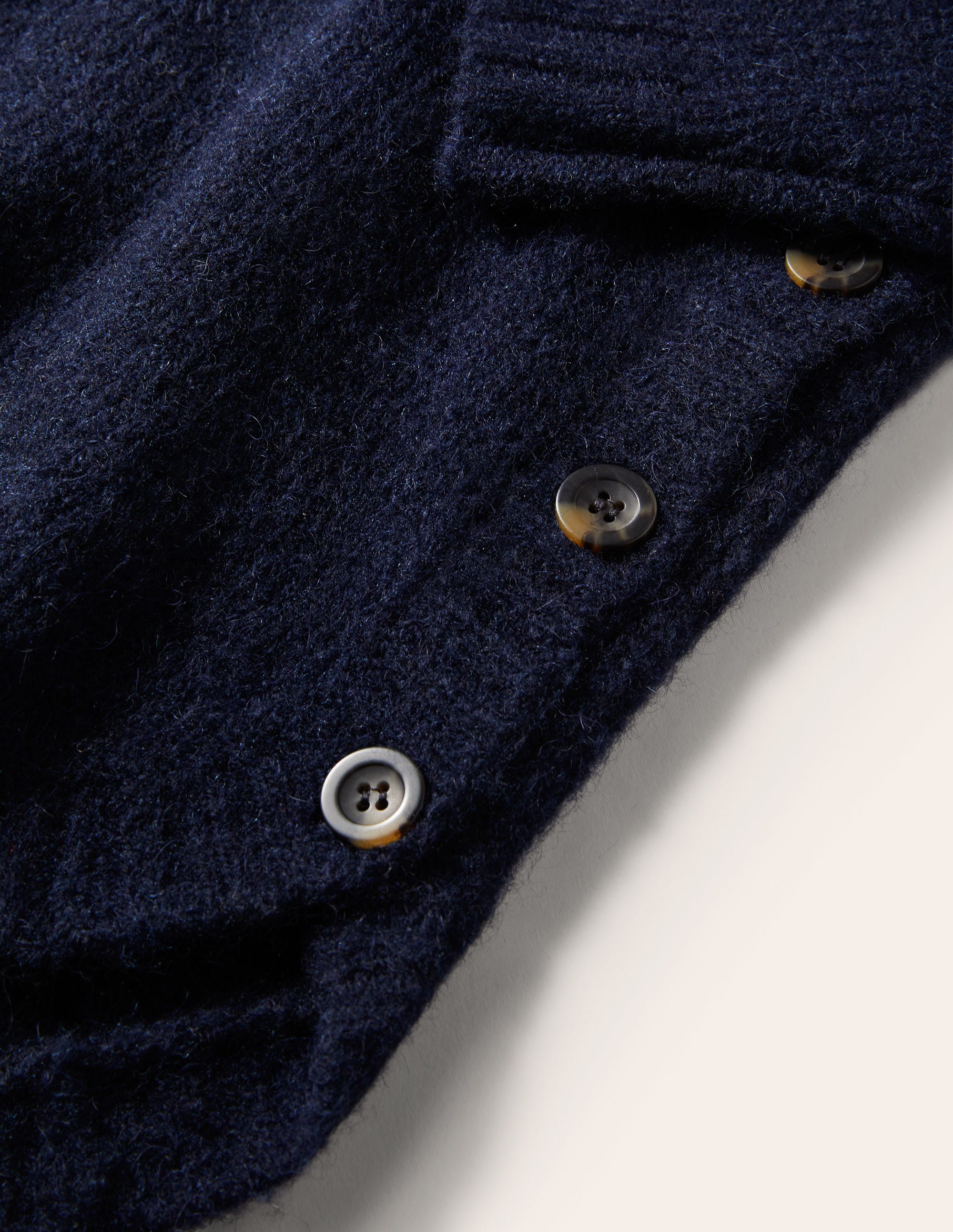 Fluffy Side Button Jumper-Navy - Image 6