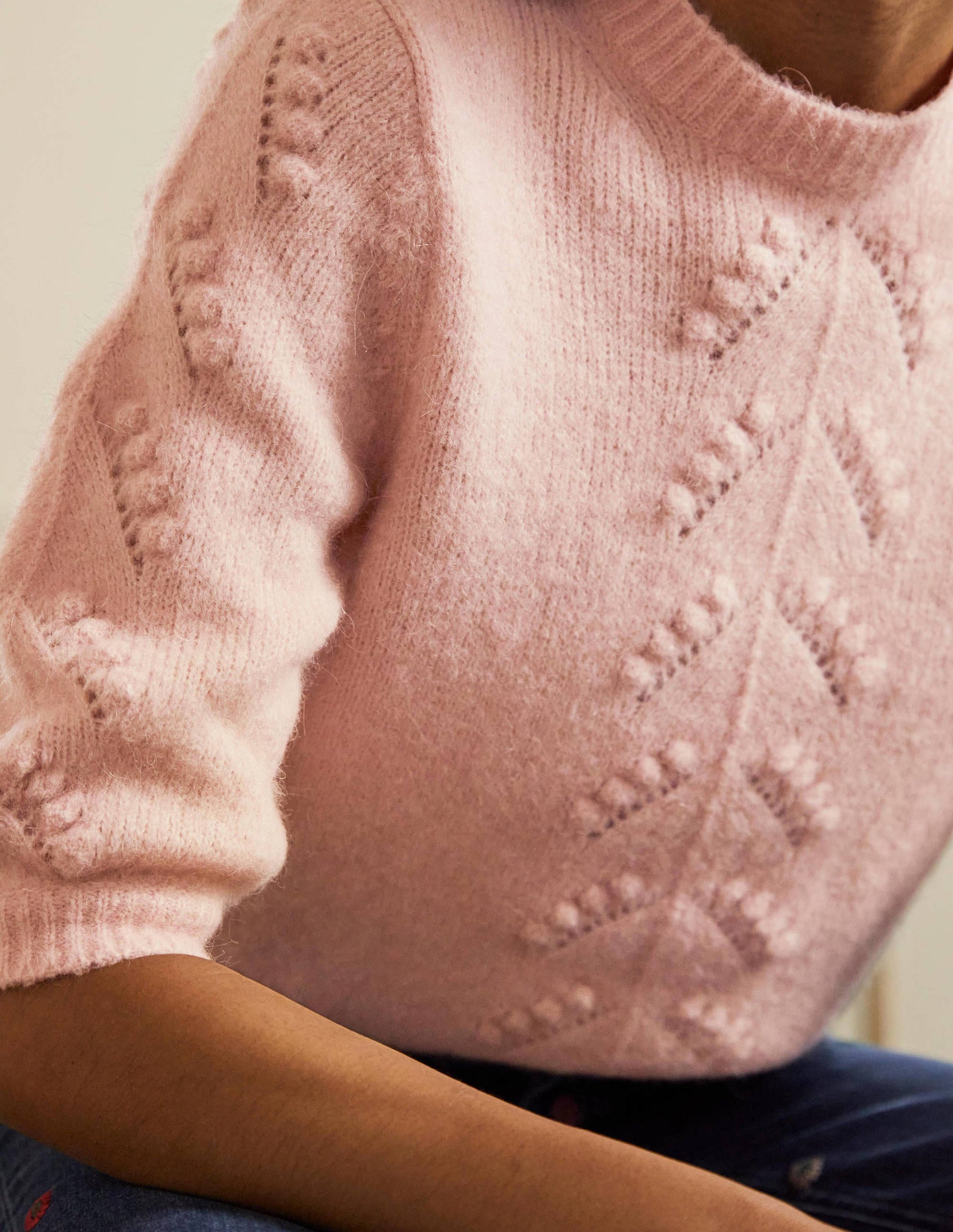 Flauschig gestricktes T-Shirt-Milchshake-2