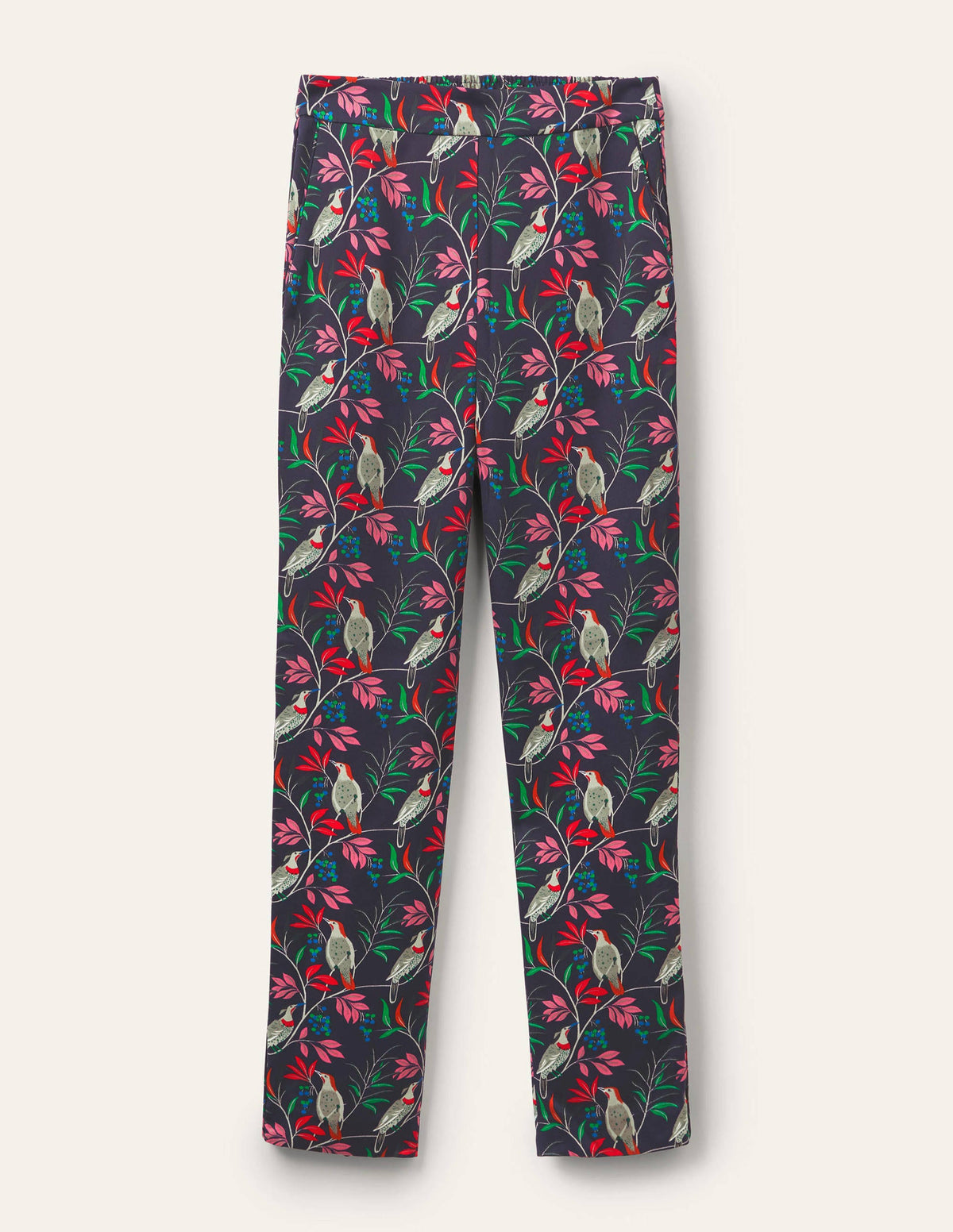 Pantalon Ludlow à enfiler-Bleu marine foncé, oiseau baie-6