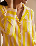 Chemise de nuit Janie-Rayé milkshake et guêpe