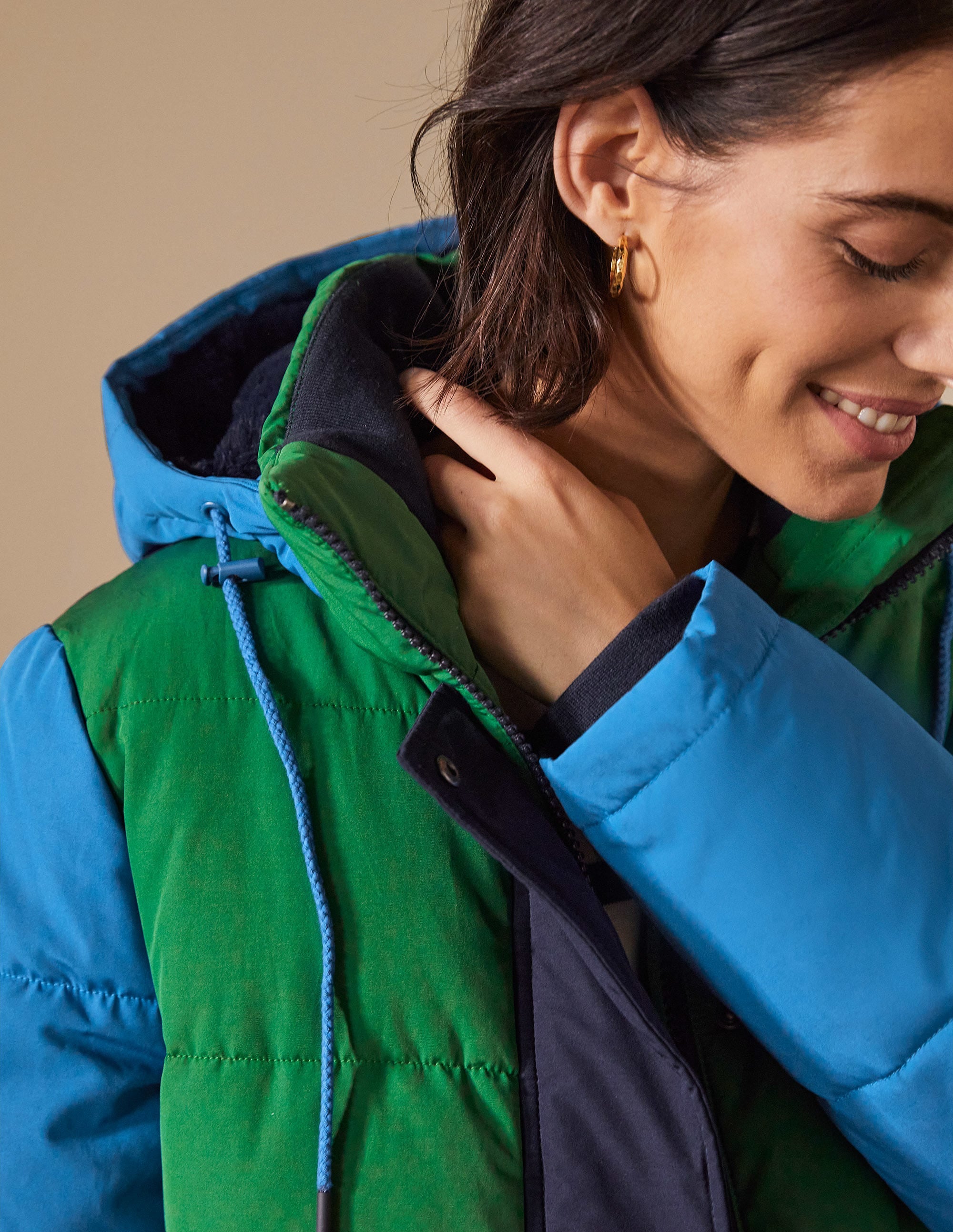 Brecon Puffer Coat-Irish Green/Atlantic Ocean - Image 2