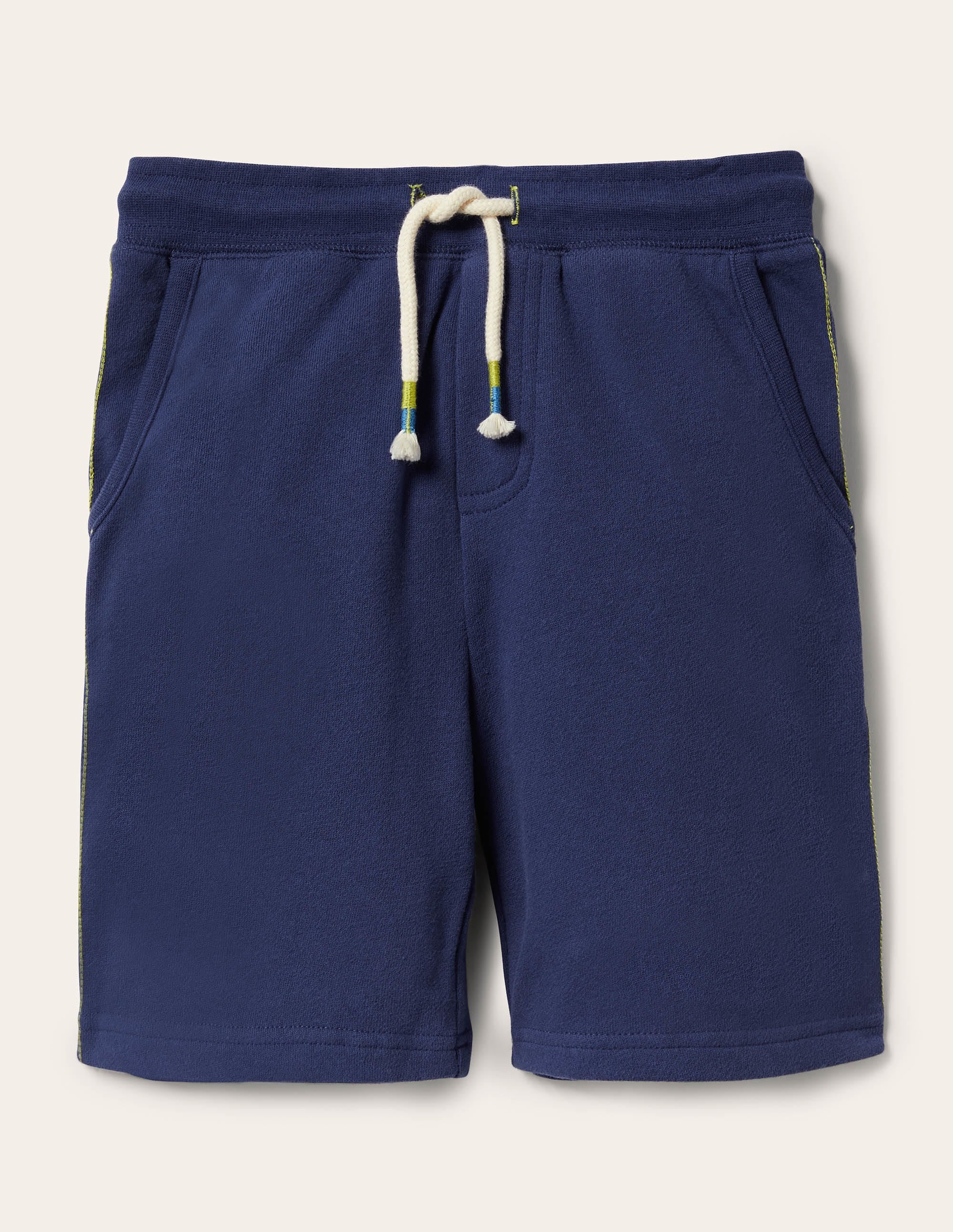 Basic-Sweatshorts-Aristocratic Blue/ Ivory Stripe - Image 1