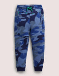 Sweathose mit verstärkter Kniepartie-Blau, Camouflage