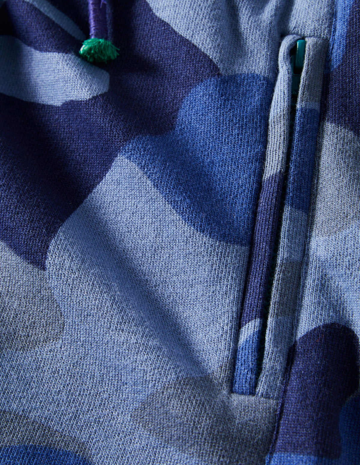 Sweathose mit verstärkter Kniepartie-Blau, Camouflage-3