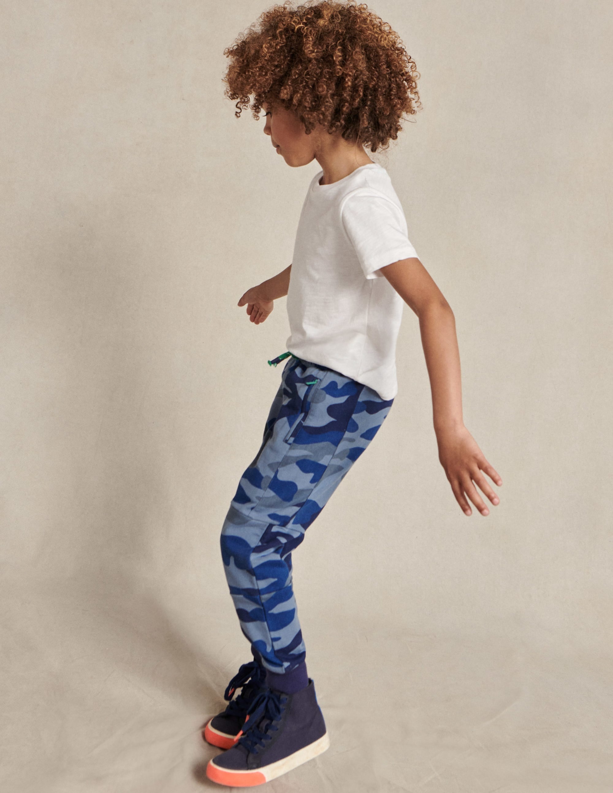 Sweathose mit verstärkter Kniepartie-Blau, Camouflage - Image 5