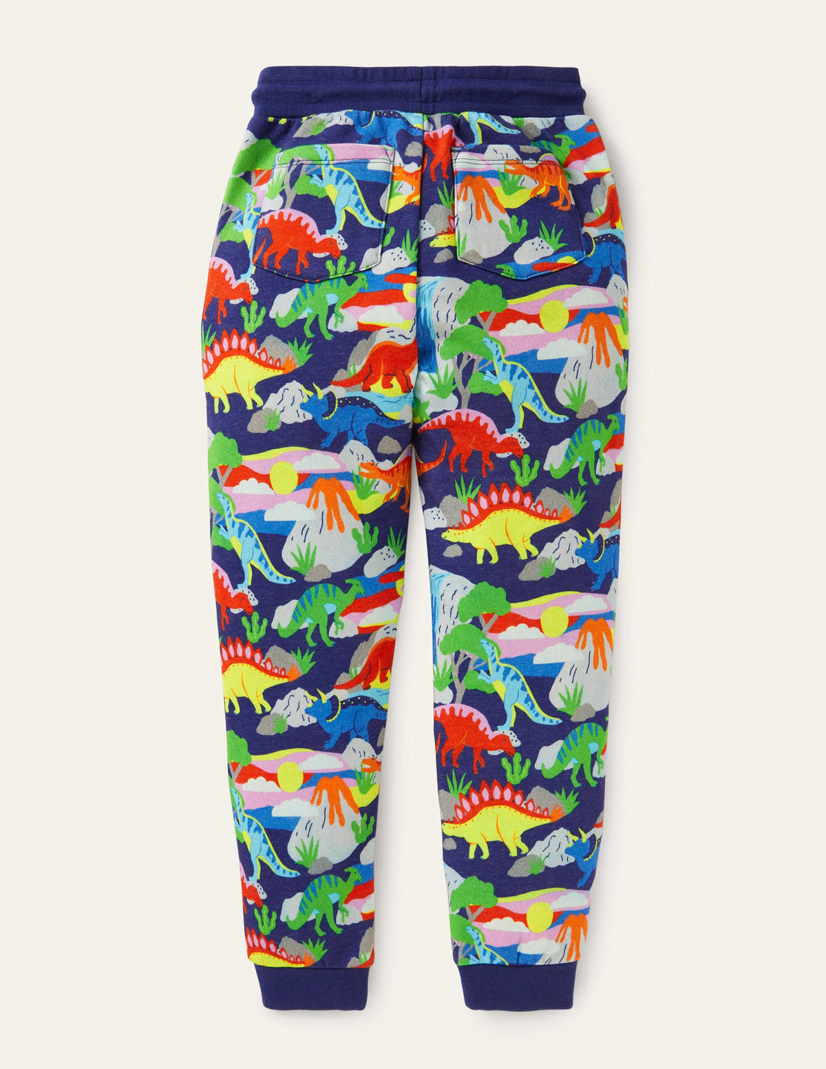 Printed Joggers-Starboard Blue Dino Sunset-2