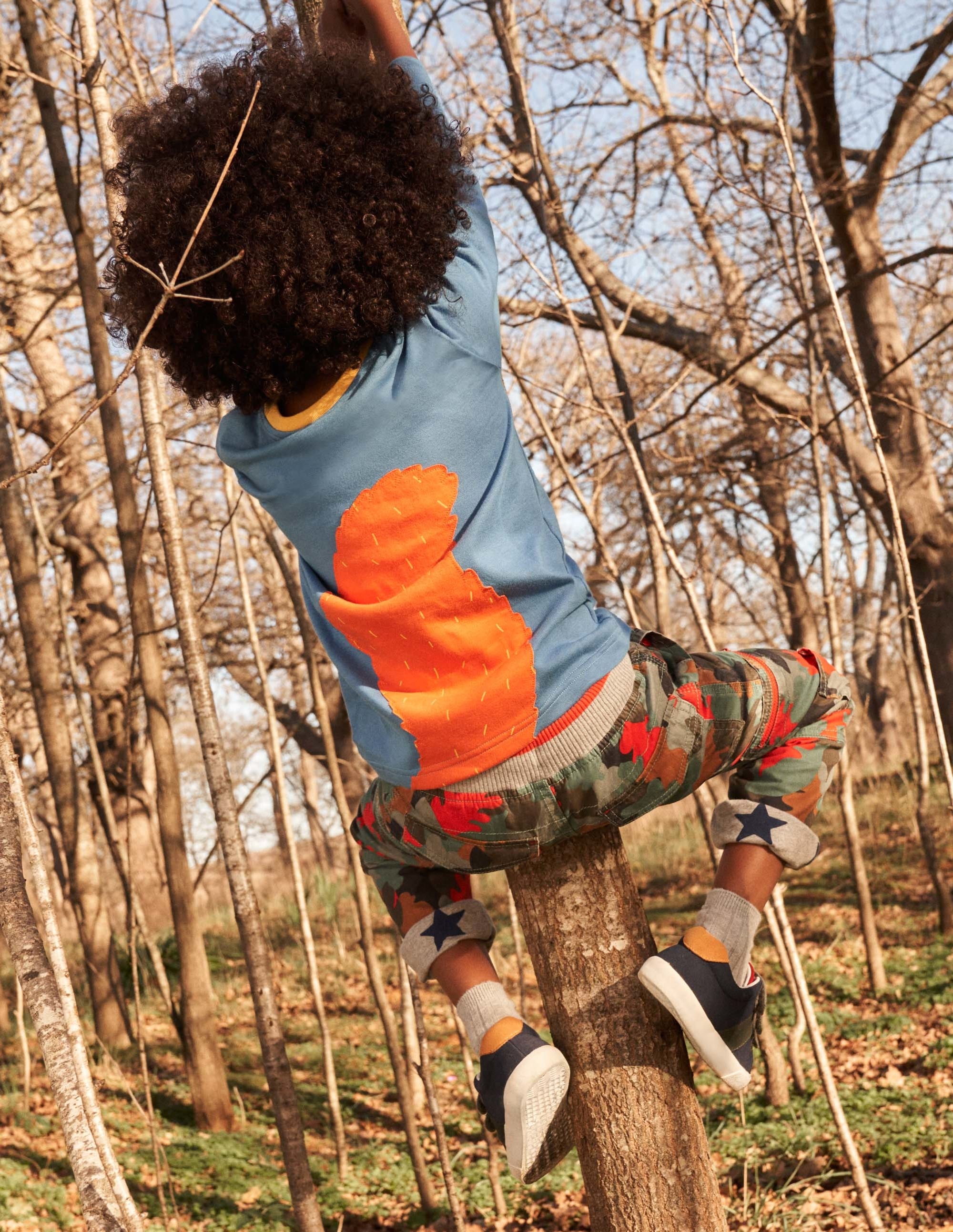 Pantalon cargo doublé cosy-Camouflage feuille d'automne romarin - Image 13