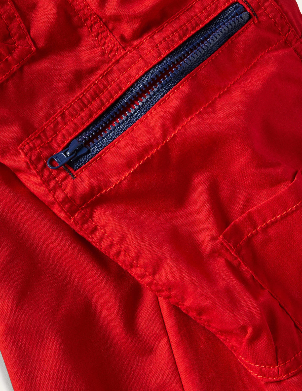Cargohose mit kuscheligem Futter-Rockabilly-Rot-3