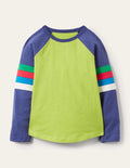 Raglan T-Shirt-Maximillion Yellow/Blue