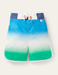 Surfshorts-Bunt, Schimmernd/Gestreift