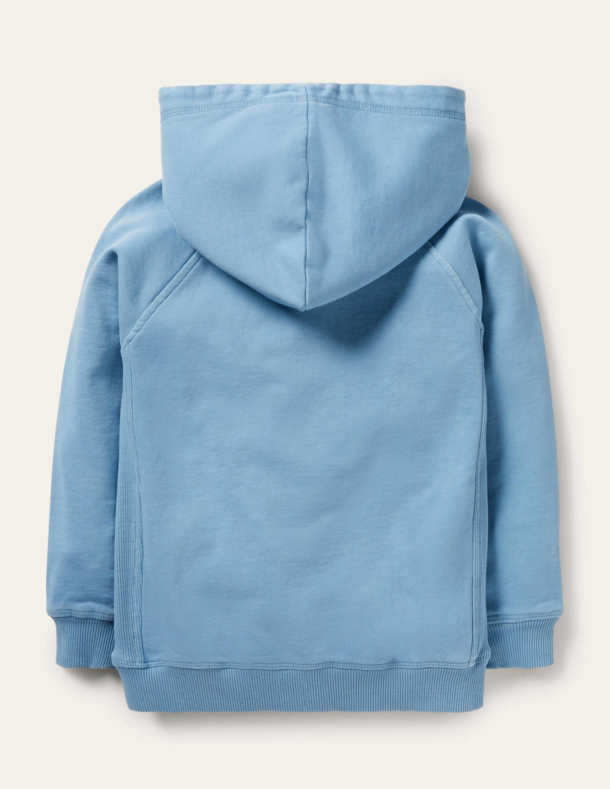 Stückgefärbter Hoodie-Helles Glockenblumenblau-2
