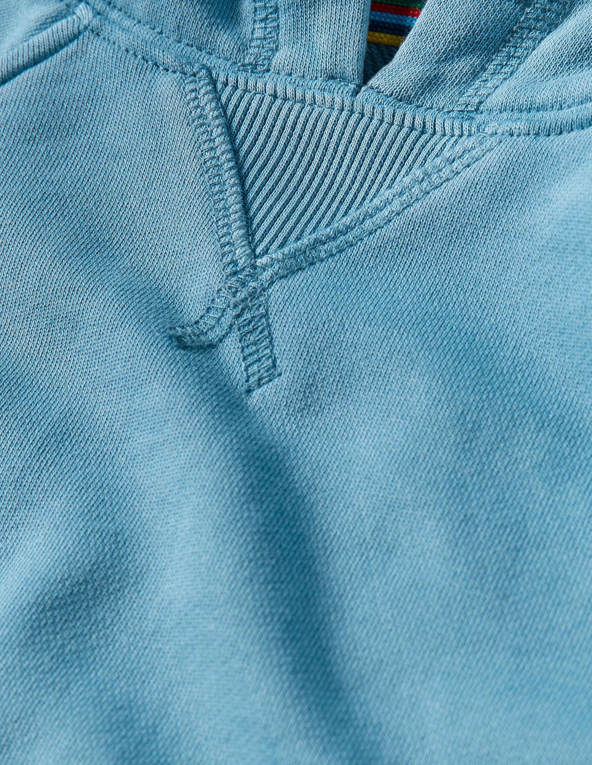 Stückgefärbter Hoodie-Helles Glockenblumenblau-3
