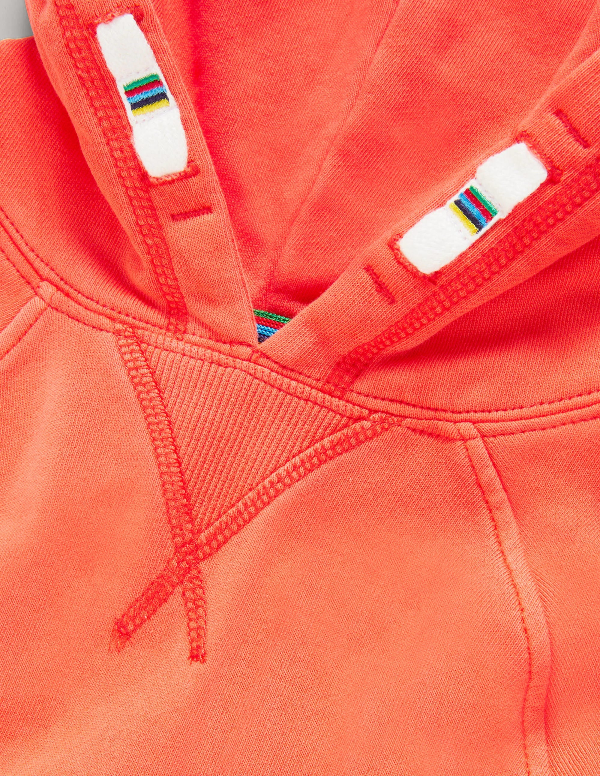 Stückgefärbter Hoodie-Mandarinenrot - Image 3