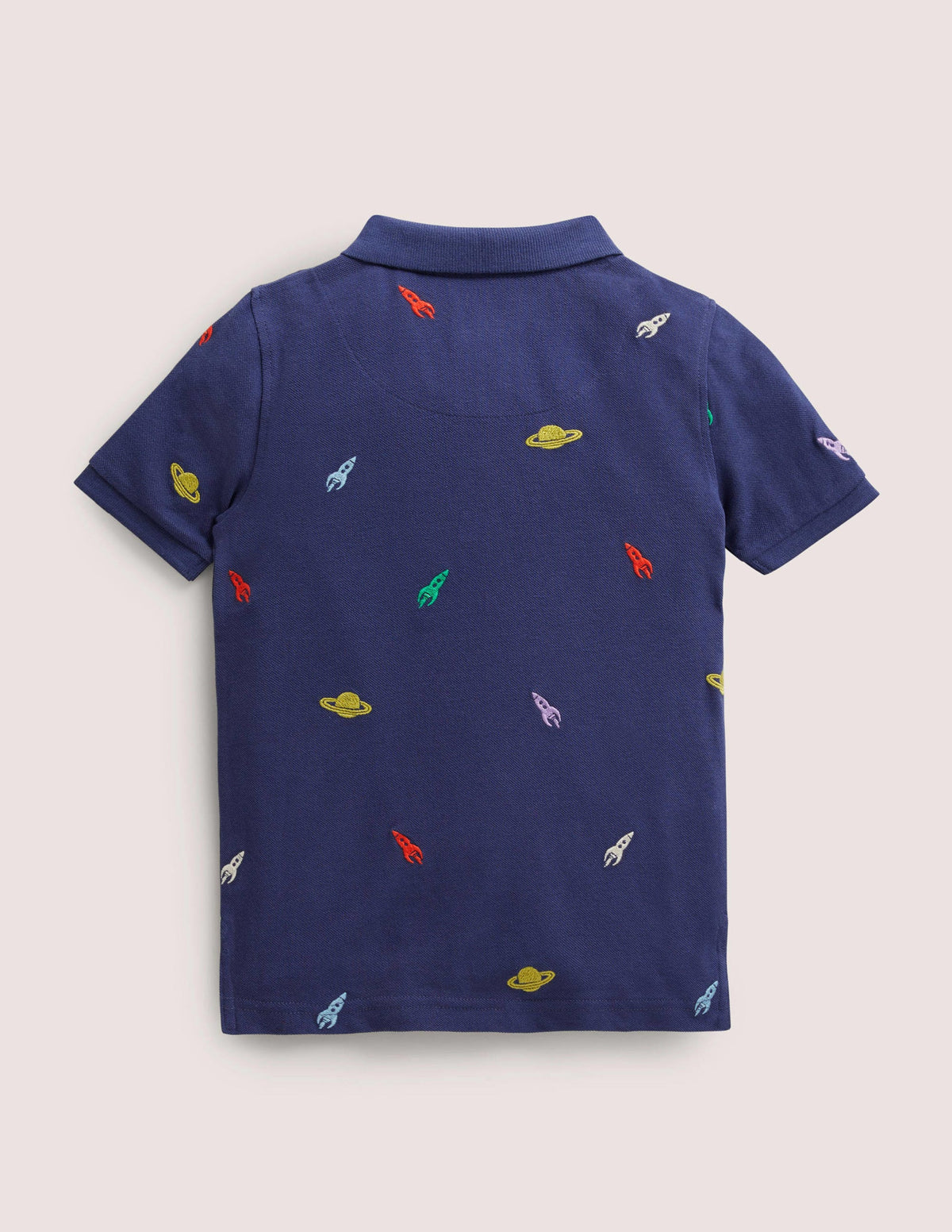 Piqué-Polohemd-Segelblau, Weltall-2
