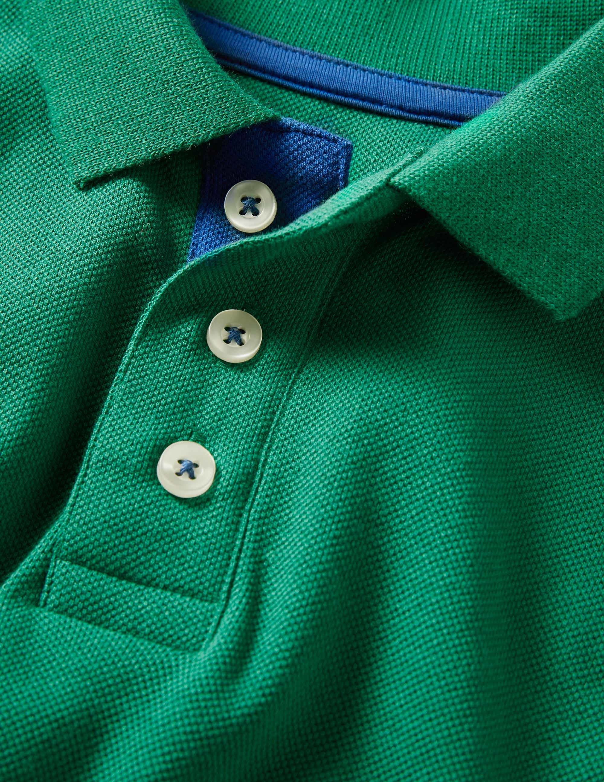 Polo en piqué-Vert forêt - Image 3