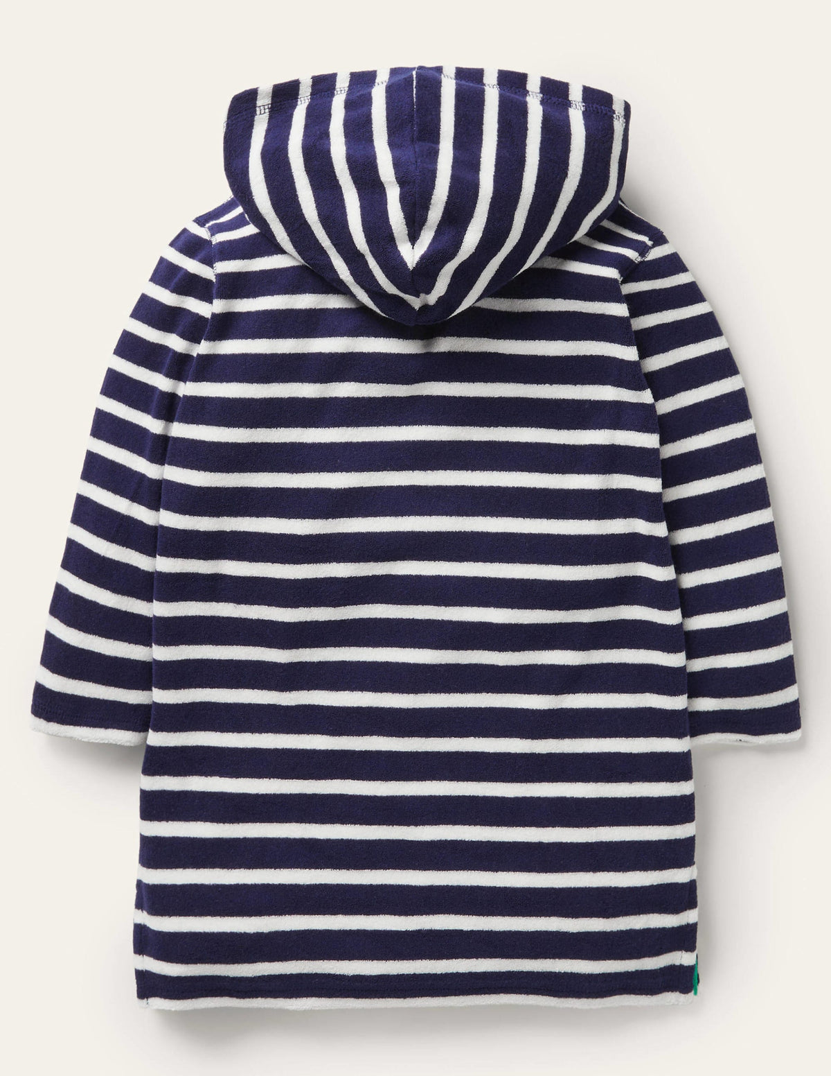 Frottee-Badeponcho-Dunkelblau/Weiß - Image 2