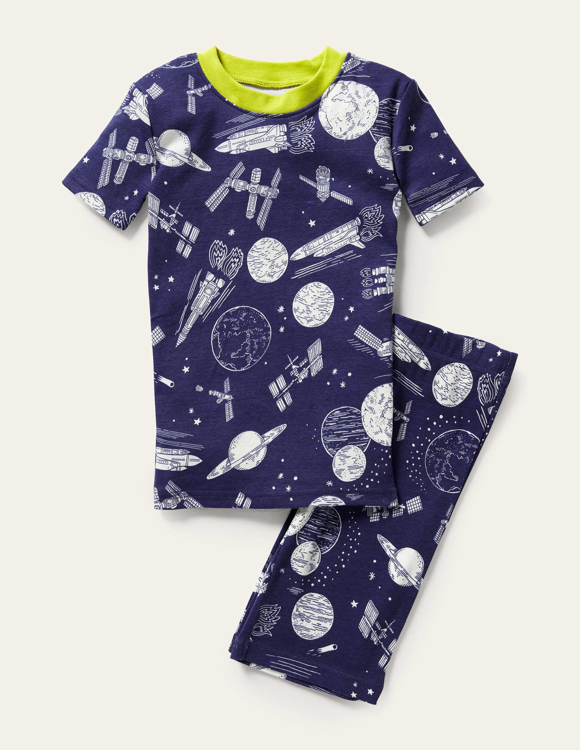 Pyjama phosphorescent douillet-Espace bleu tribord - Image 1