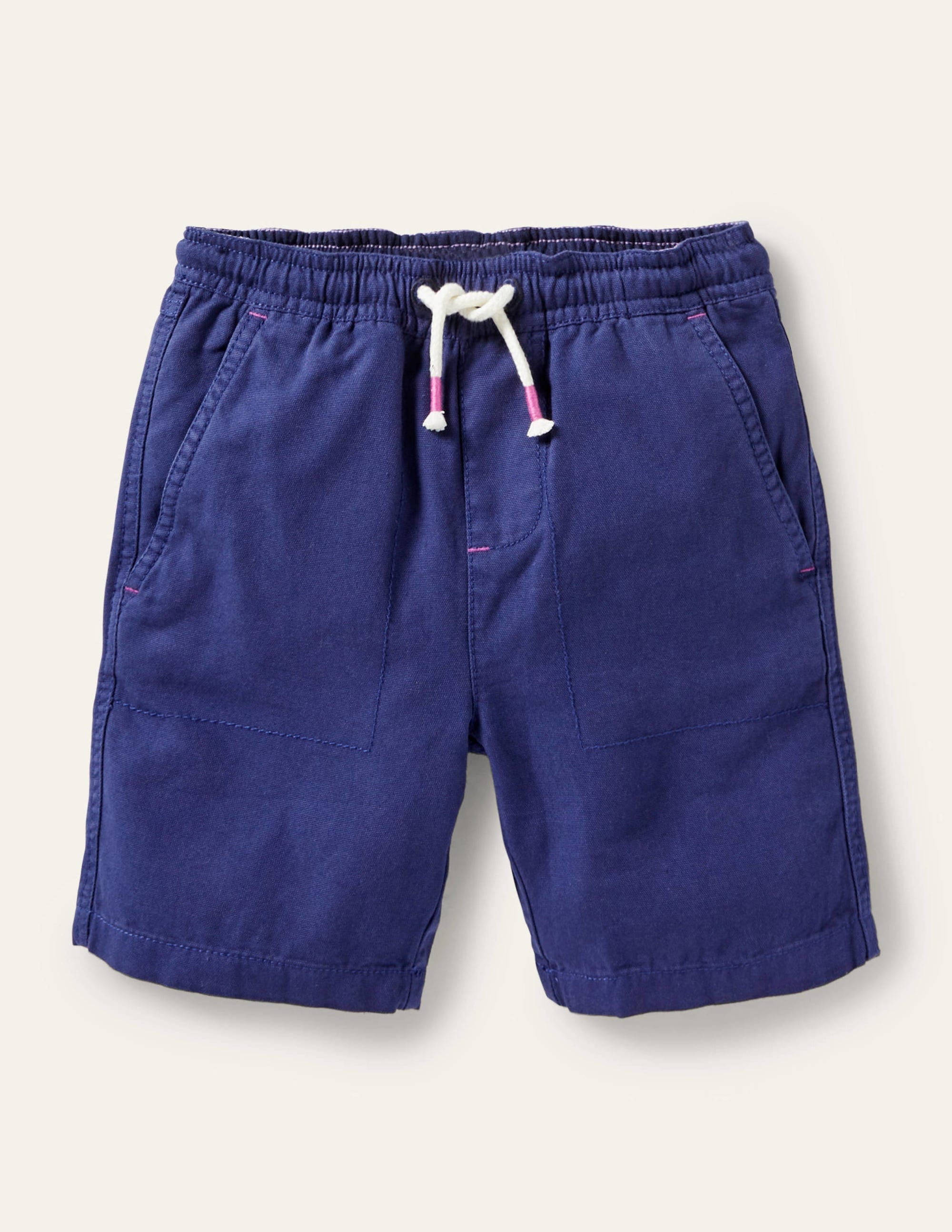 Shorts zum Hineinschlüpfen mit Kordelzug-Schuluniform-Navy - Image 1