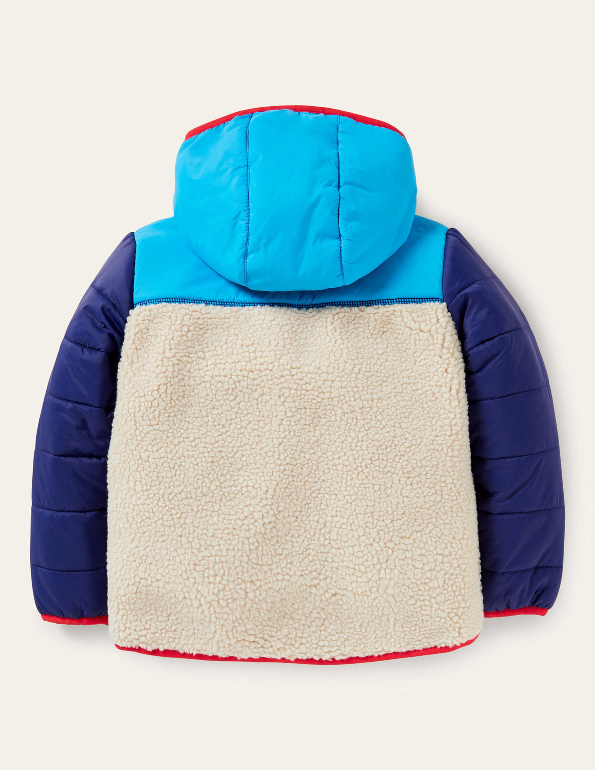 Colourblock Zip-up Fleece Jacket-Multi Colourblock - Image 2