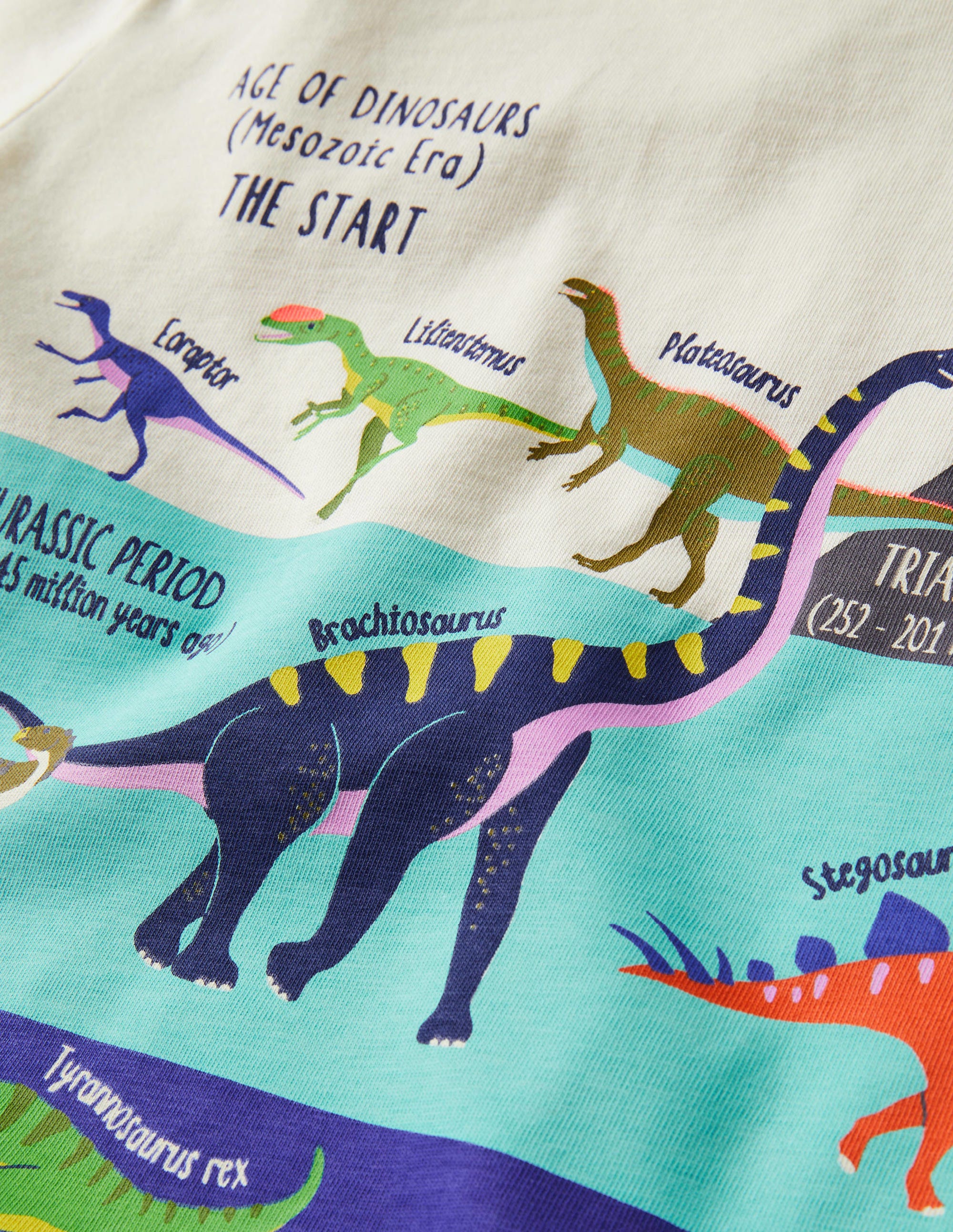 T-shirt graphique éducatif-Dinosaure ivoire - Image 3