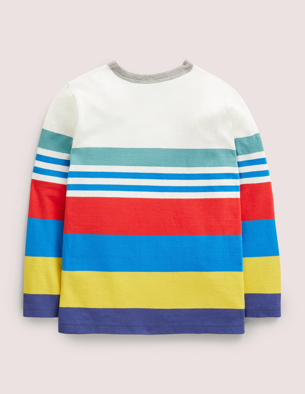 T-shirt fun style marinière-Larges rayures multi-2