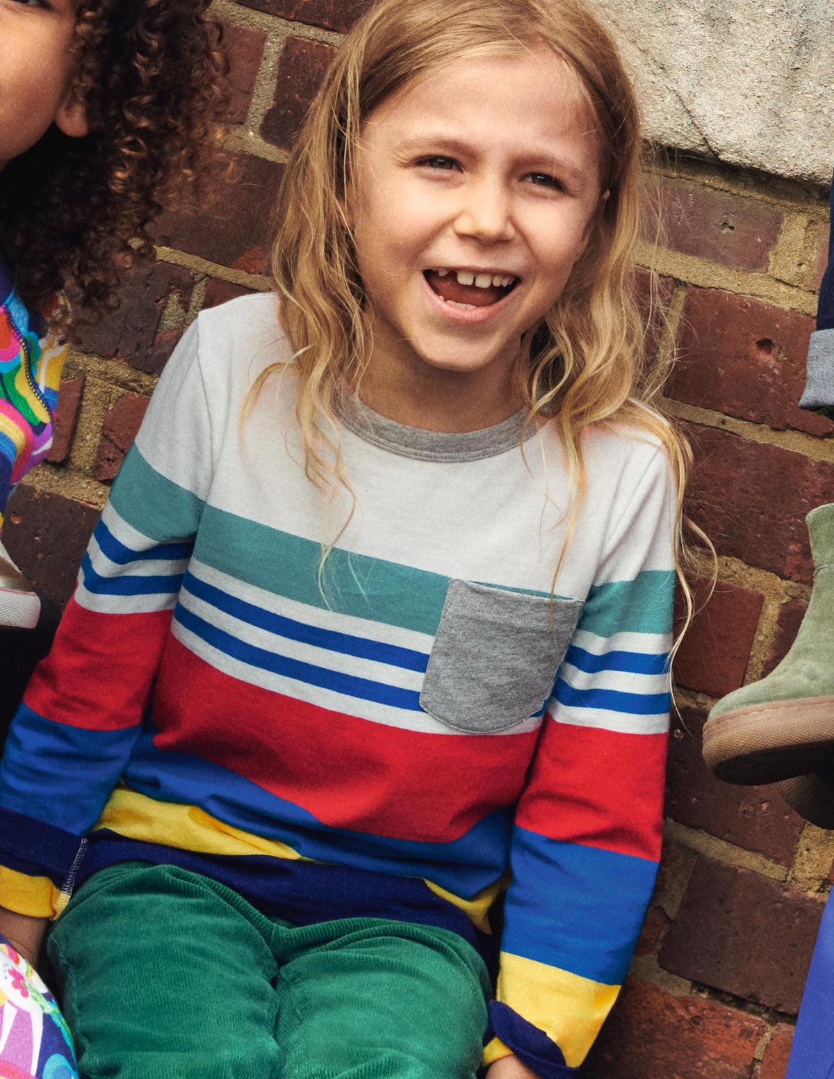 T-shirt fun style marinière-Larges rayures multi - Image 6