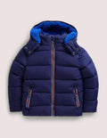 Shower-Resistant Padded Jacket-College Navy