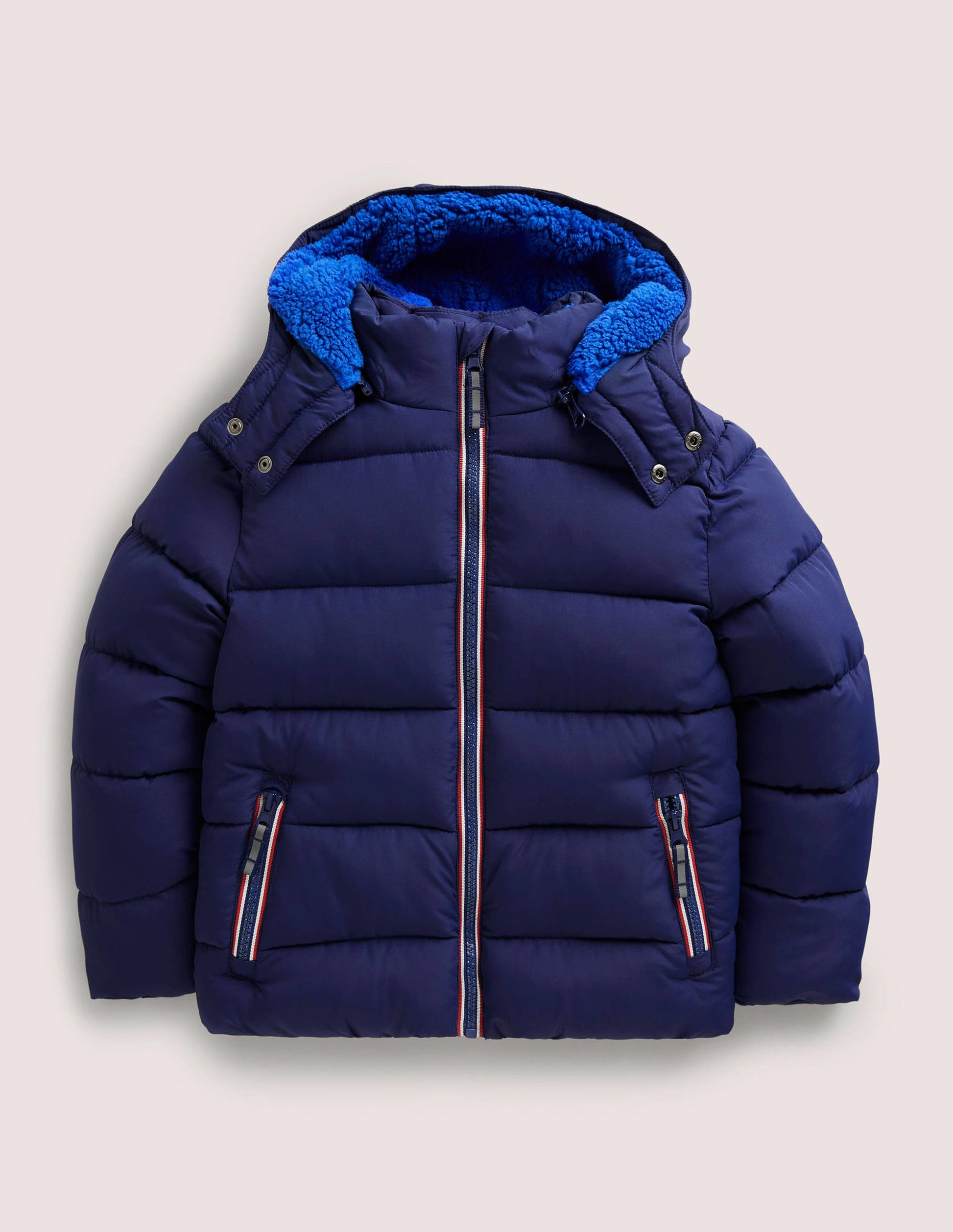 Shower-Resistant Padded Jacket-College Navy-1