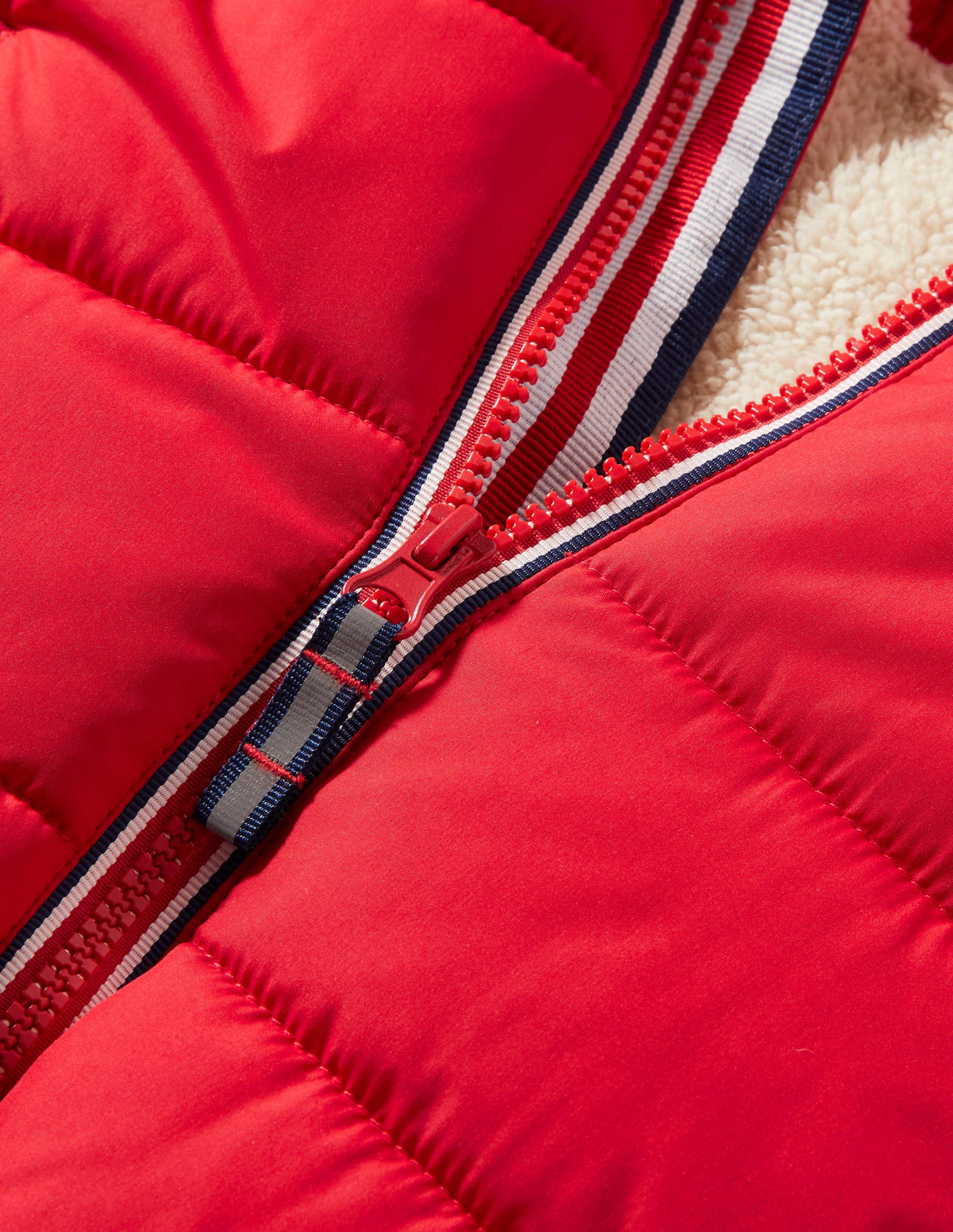 Wasserabweisende wattierte Jacke-Rockabilly-Rot - Image 3