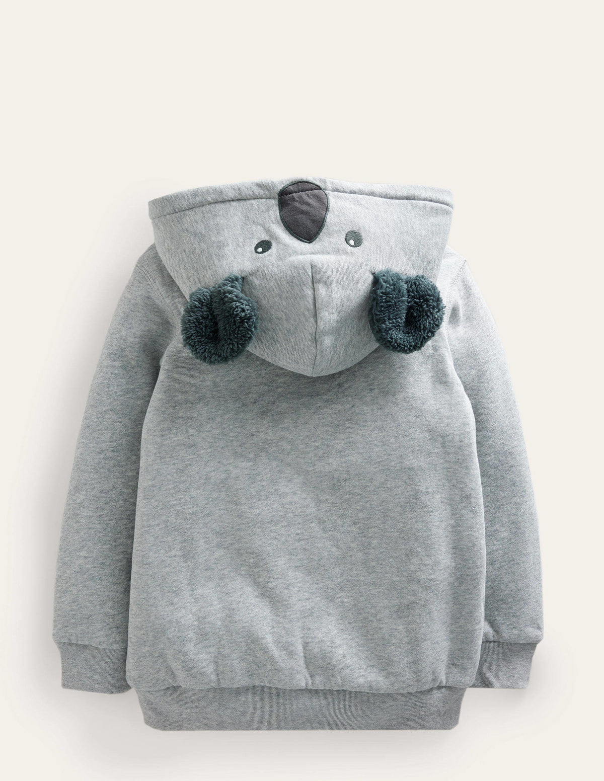 Tier-Hoodie mit kuscheligem Futter-Grau Meliert, Koala-2