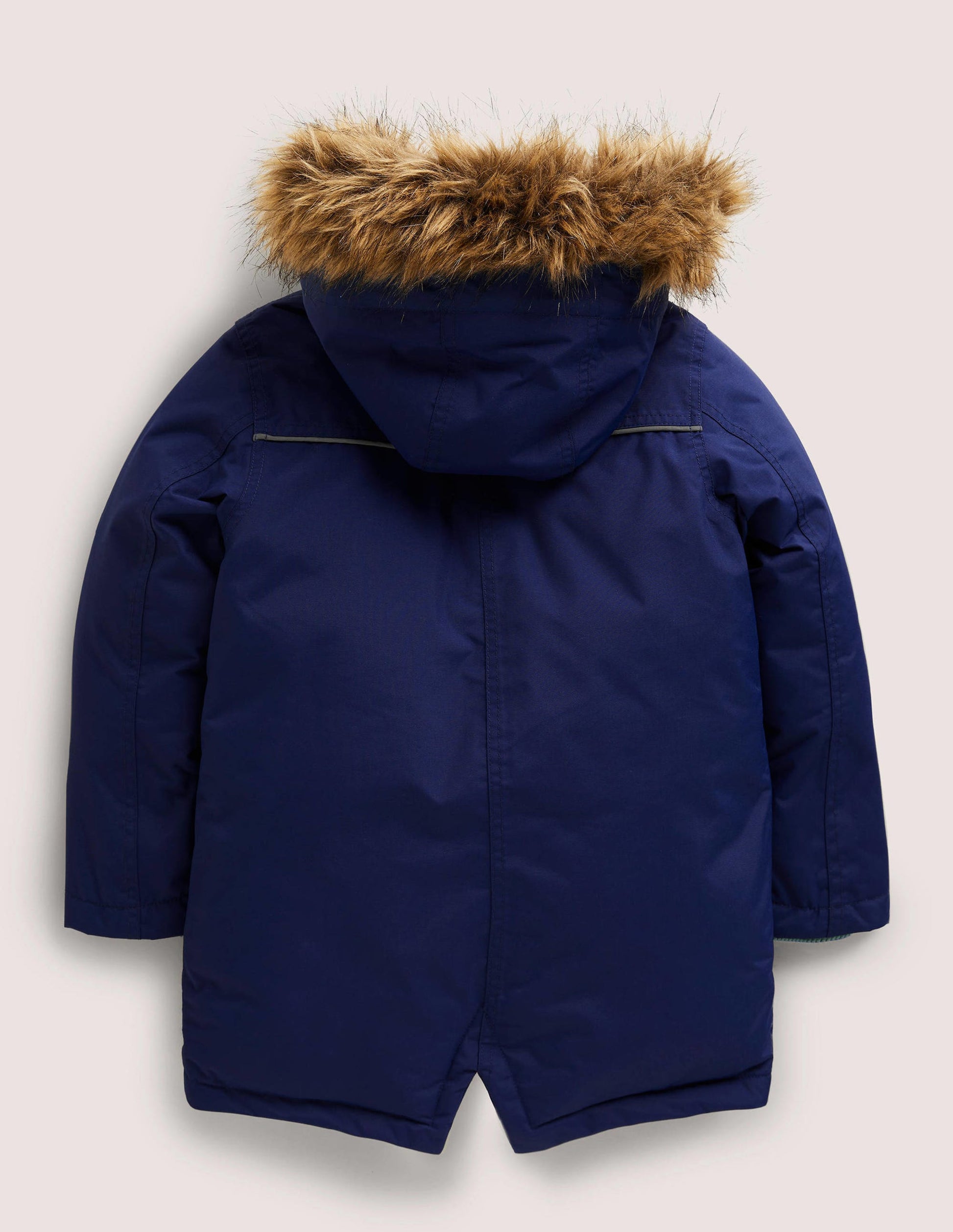 Navy Hooded Waterproof Parka-Schuluniform-Navy-2