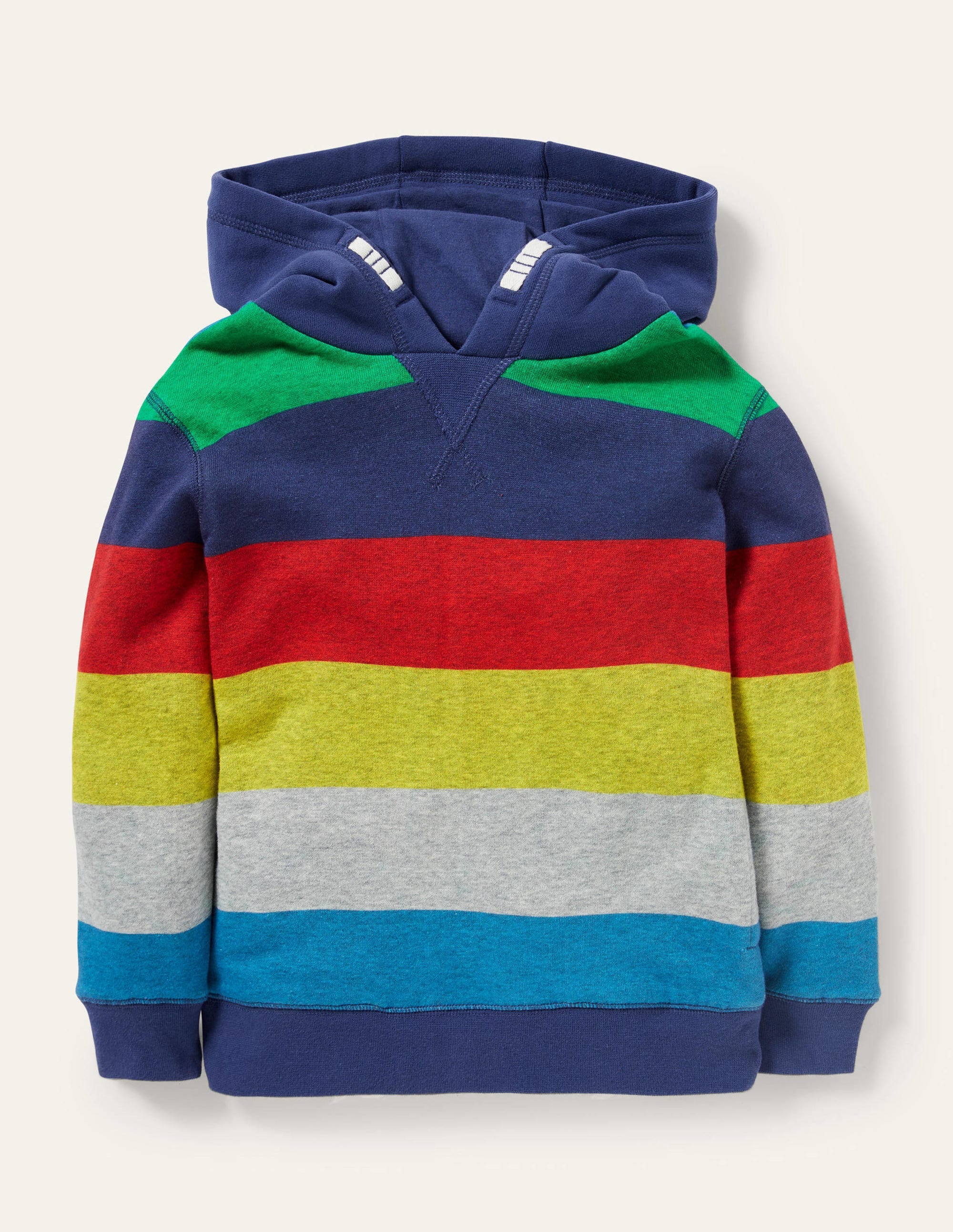 Hoodie mit Regenbogenstreifen-Bunt, Regenbogenfarben - Image 1