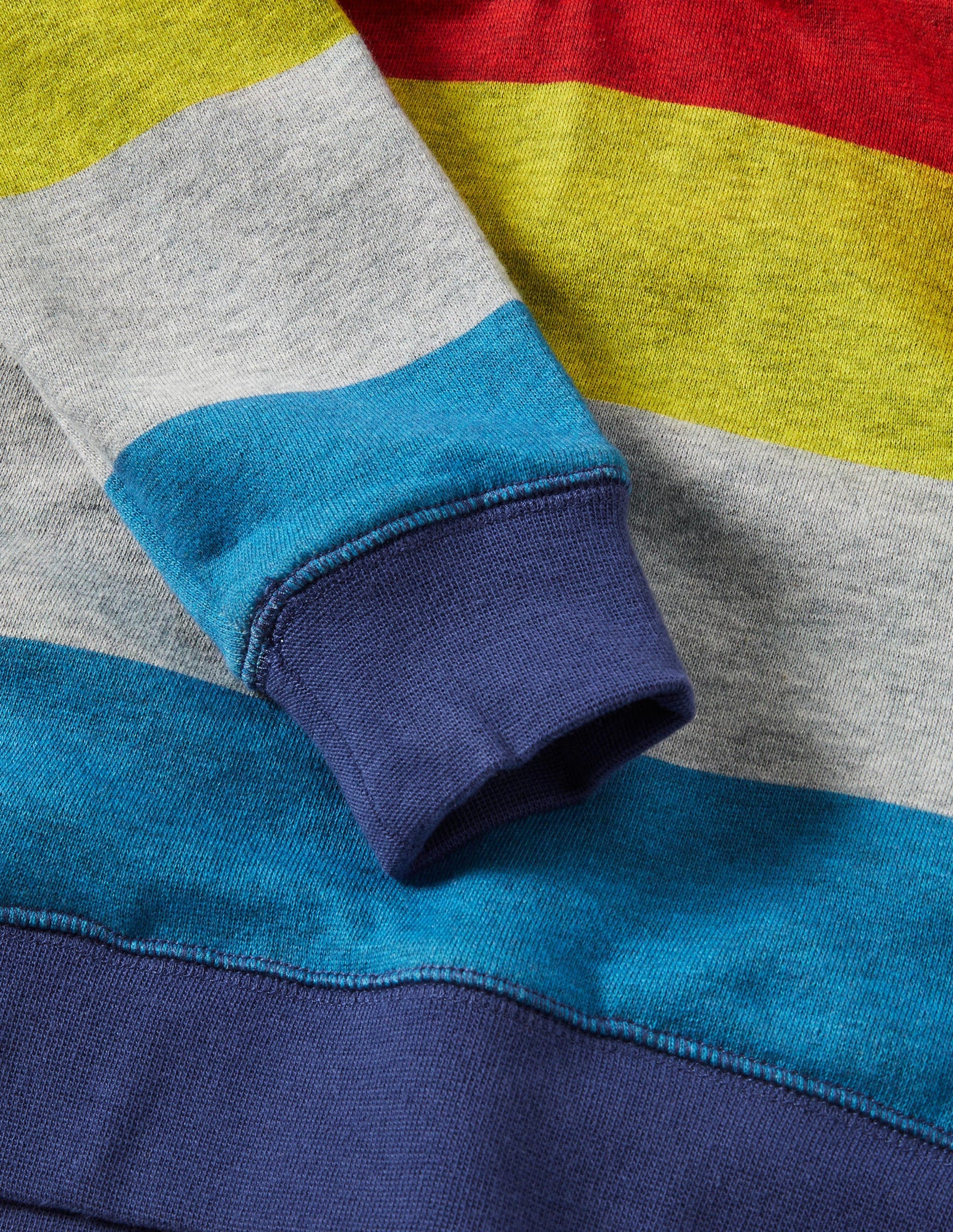 Hoodie mit Regenbogenstreifen-Bunt, Regenbogenfarben-3