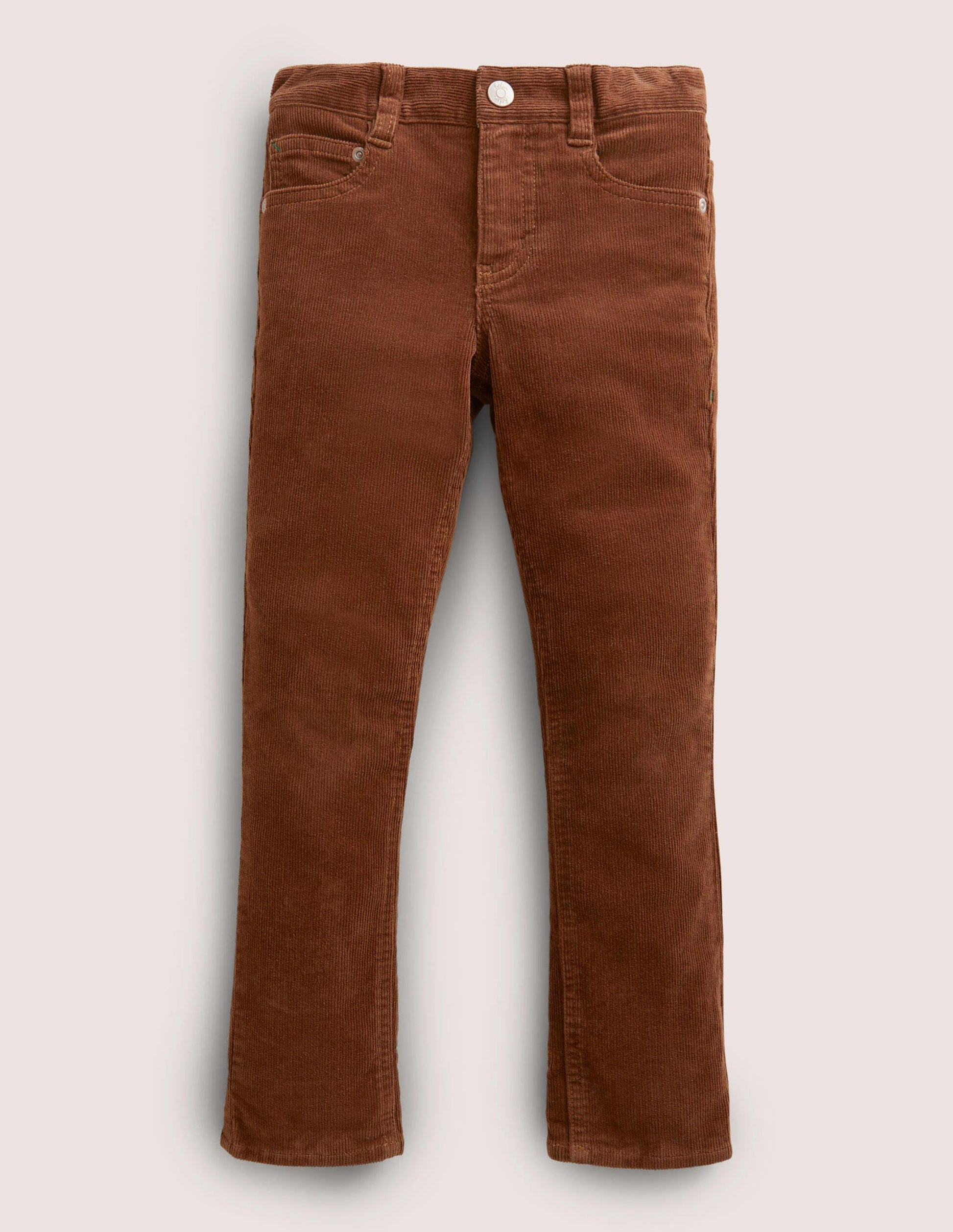 Schmal geschnittene Cord-Jeans mit Stretch-Karamellbonbonbraun-1