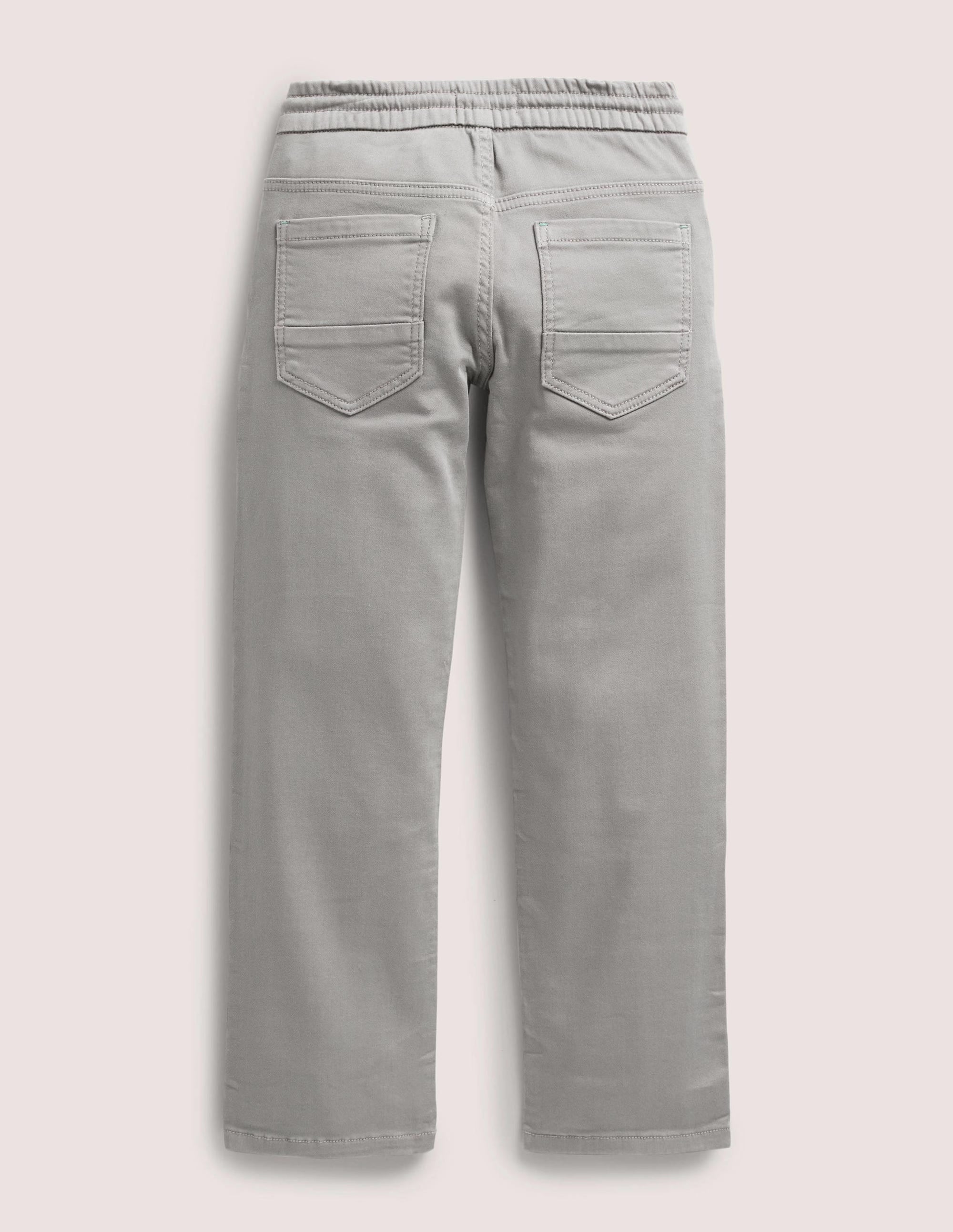 Jersey-Jeans mit geradem Bein-Grau - Image 2